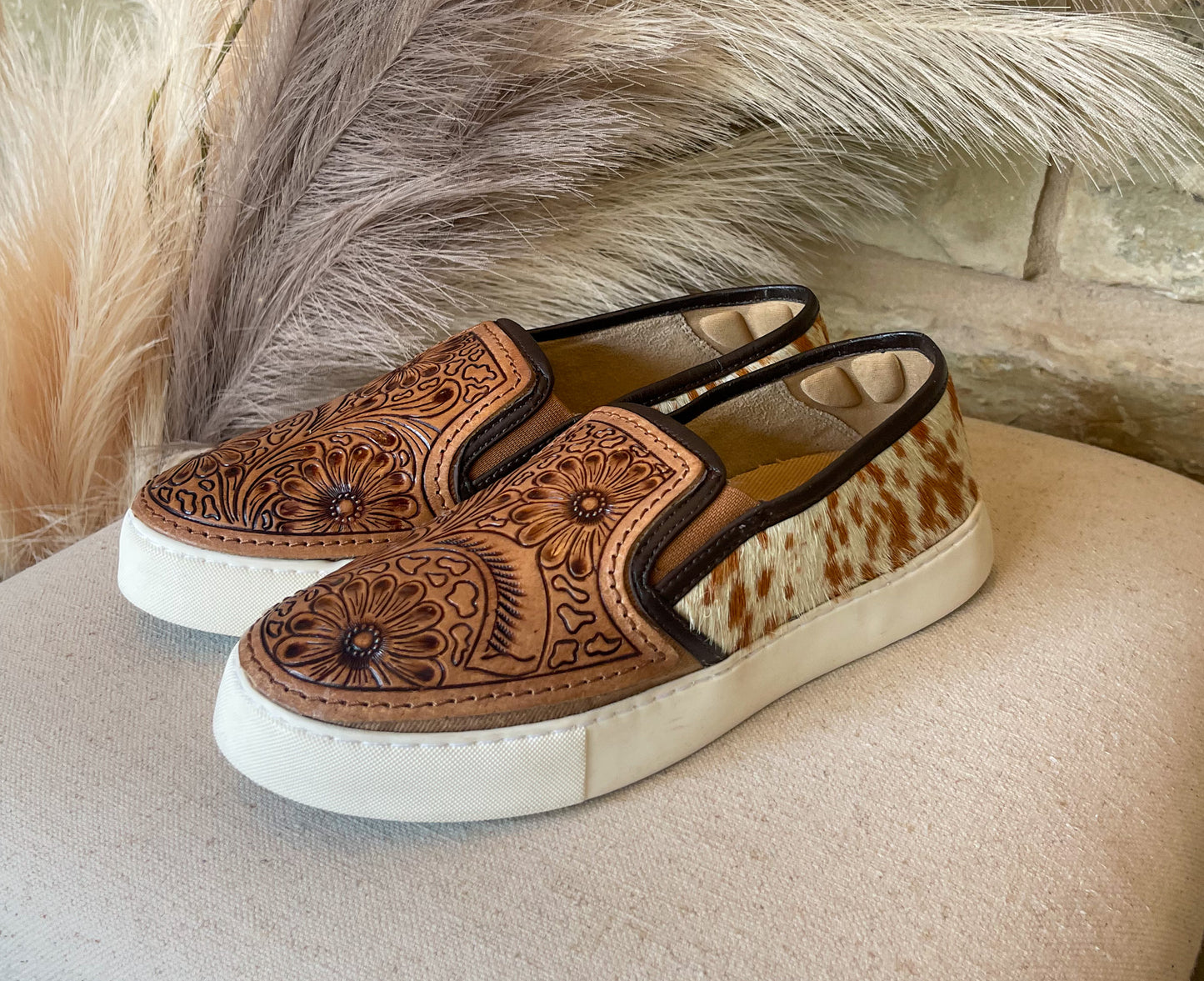 Argun Hand-Tooled Myra Sneakers