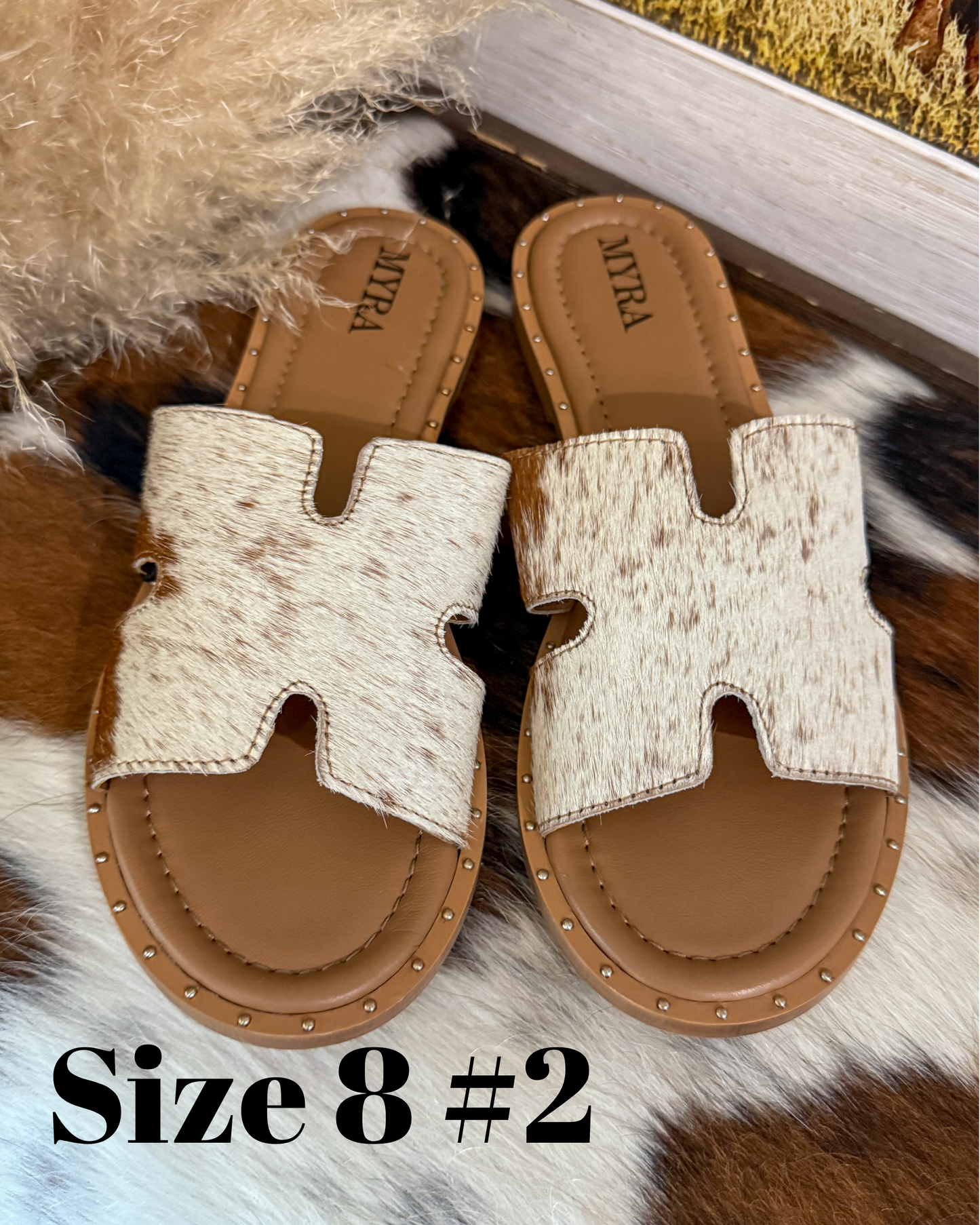 Anne Cowhide Sandals