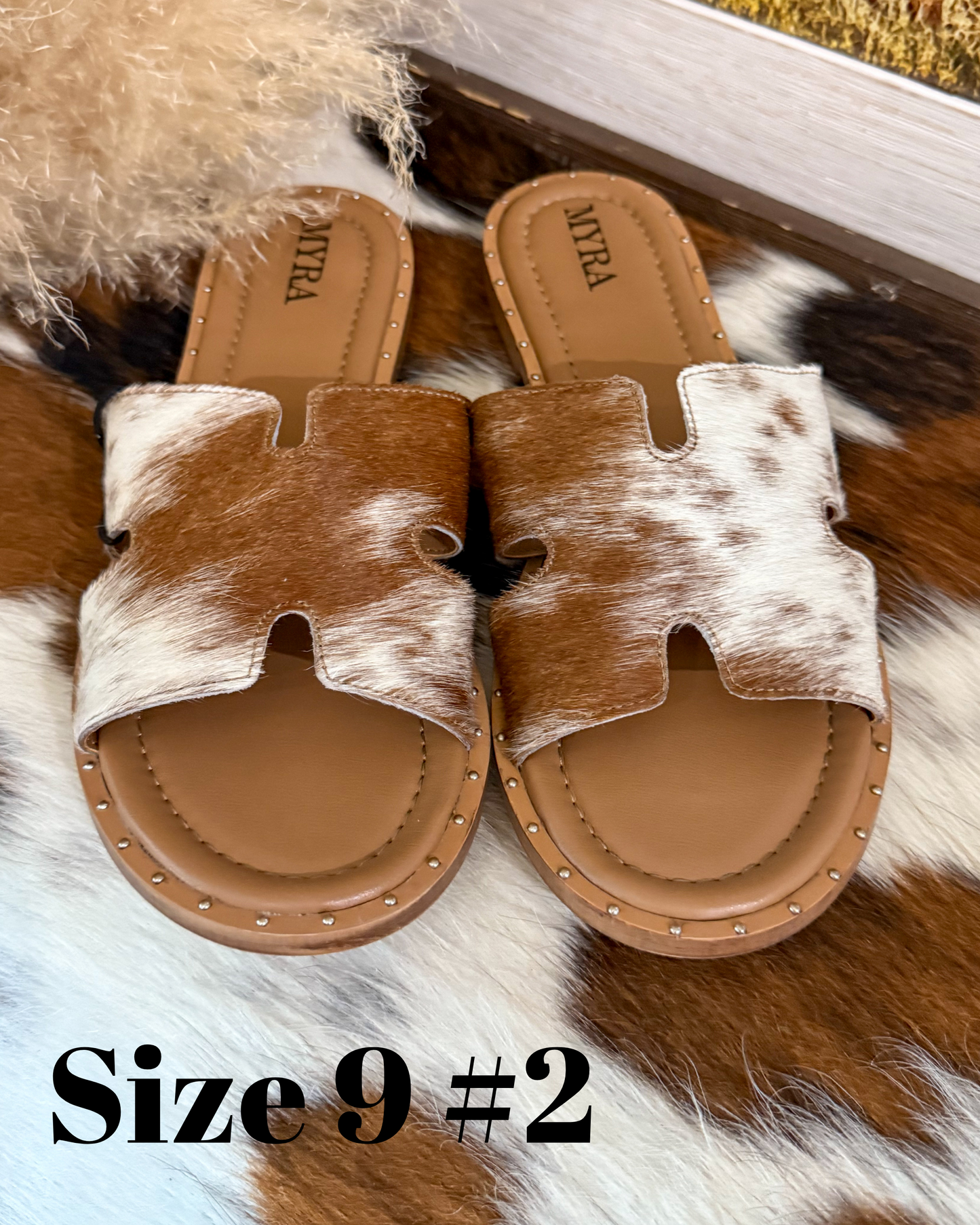 Anne Cowhide Sandals