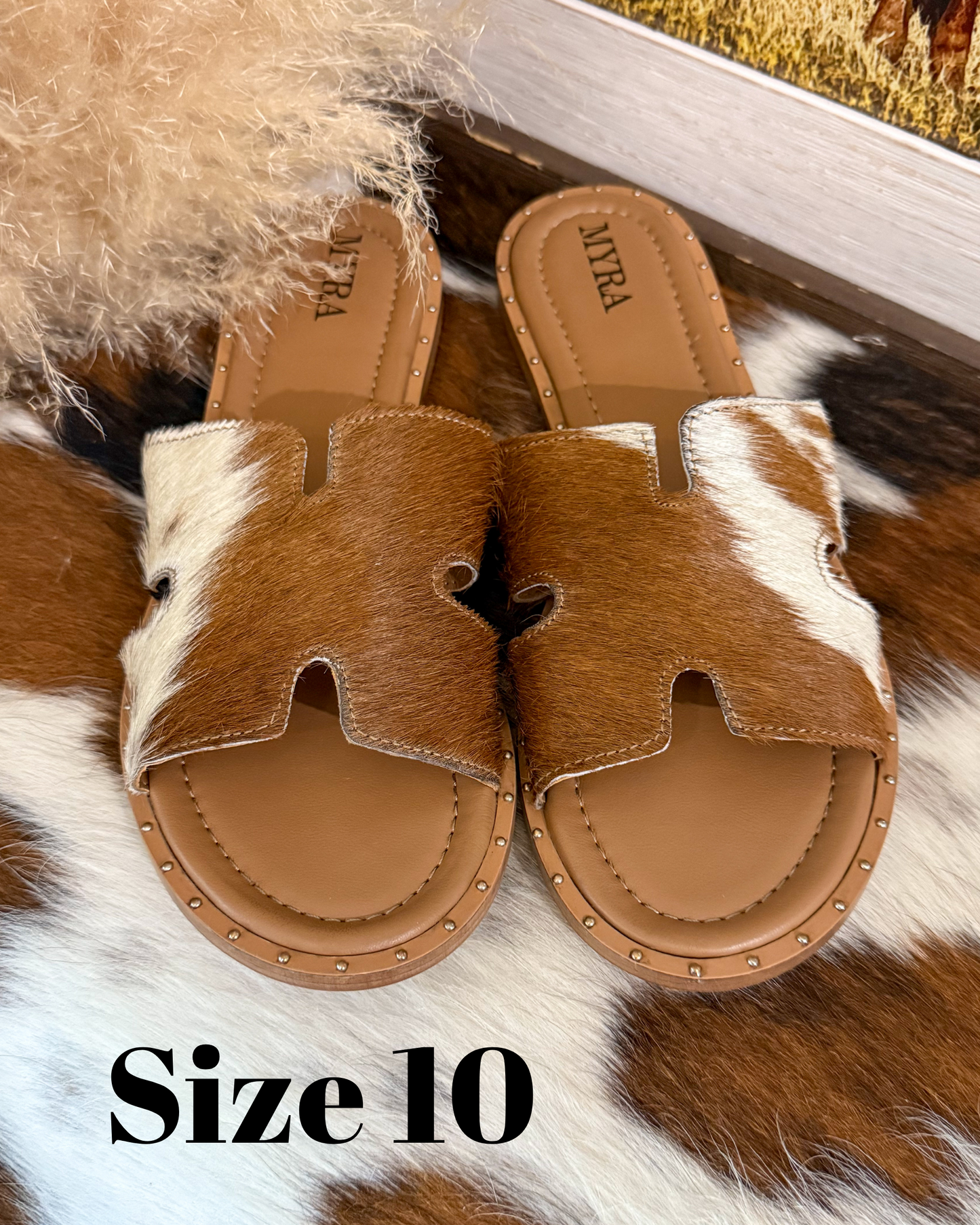 Anne Cowhide Sandals