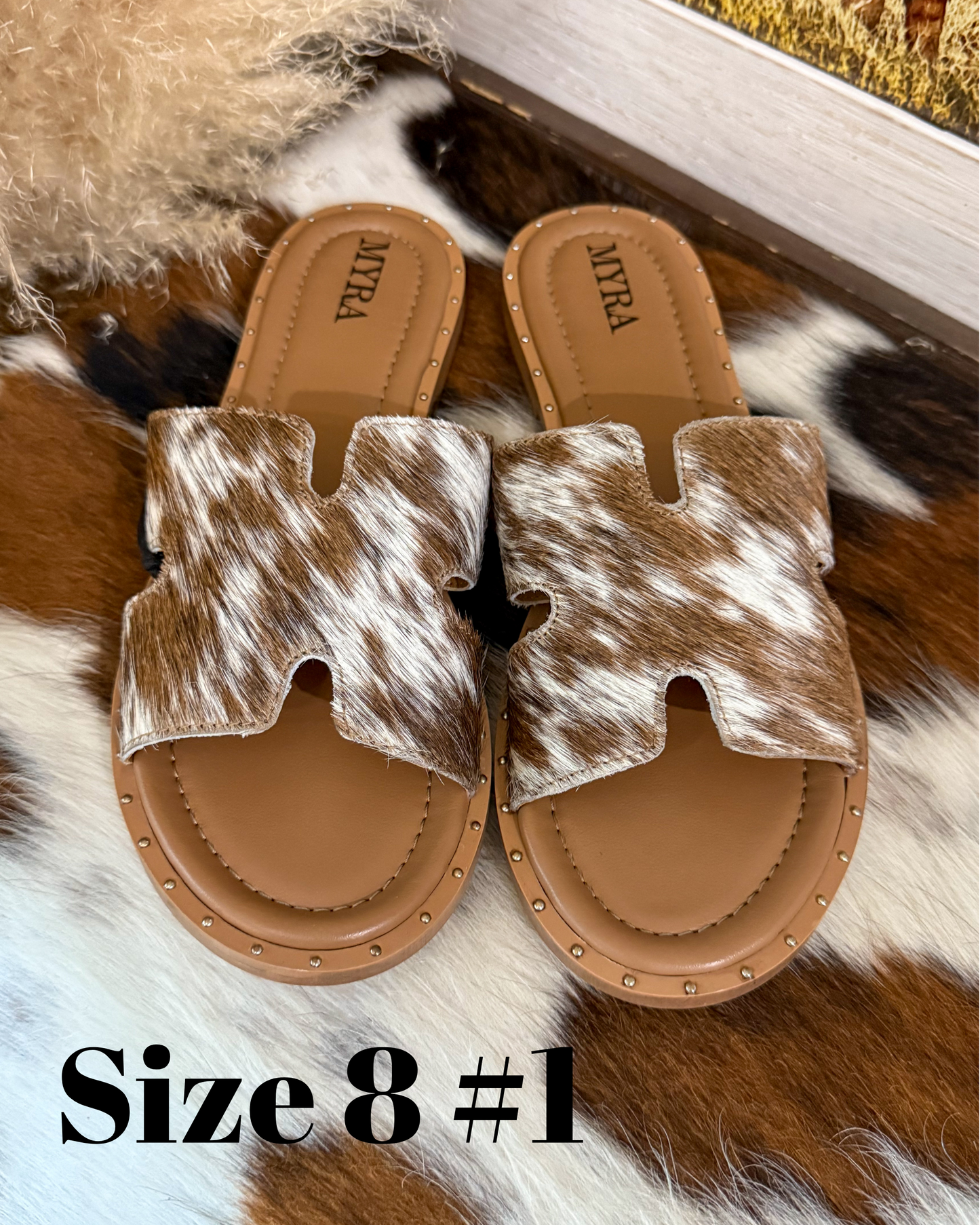 Anne Cowhide Sandals