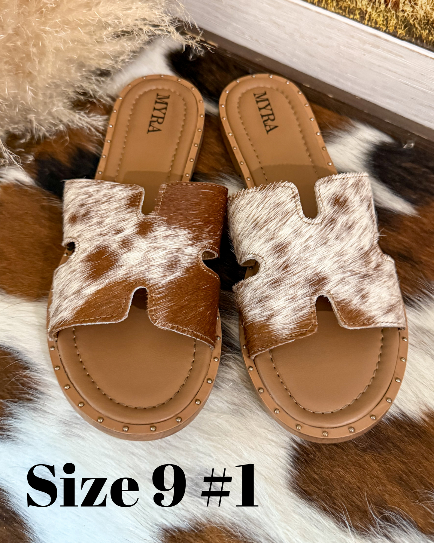 Anne Cowhide Sandals