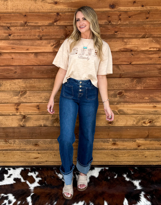 Howdy Boots Top
