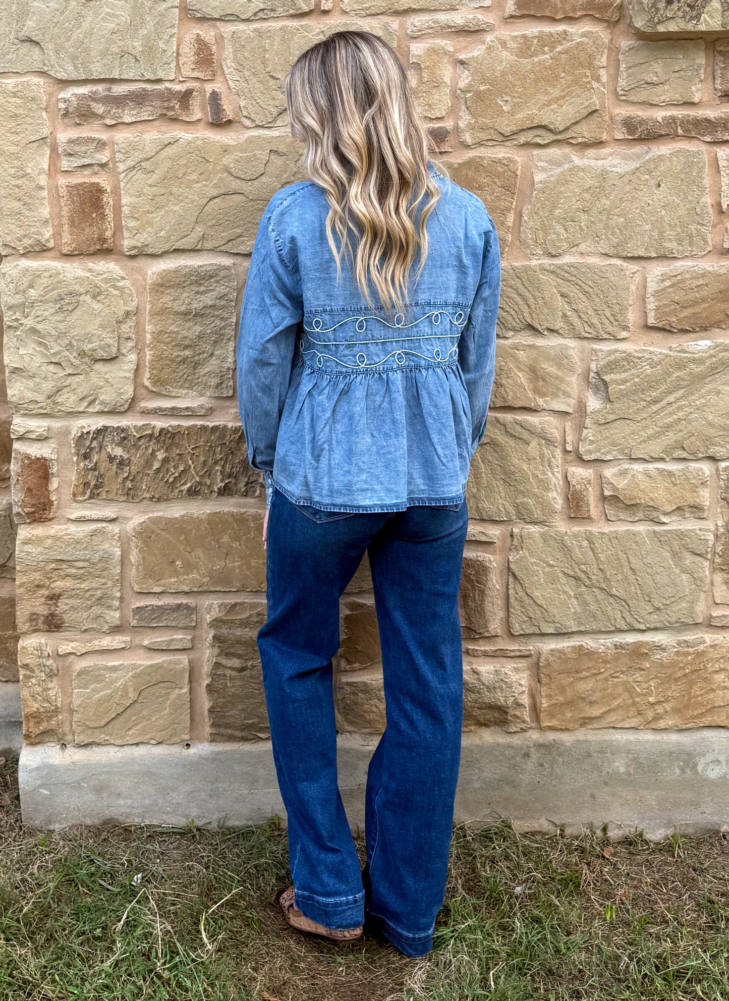 Loopty Lou Long Sleeve *Denim