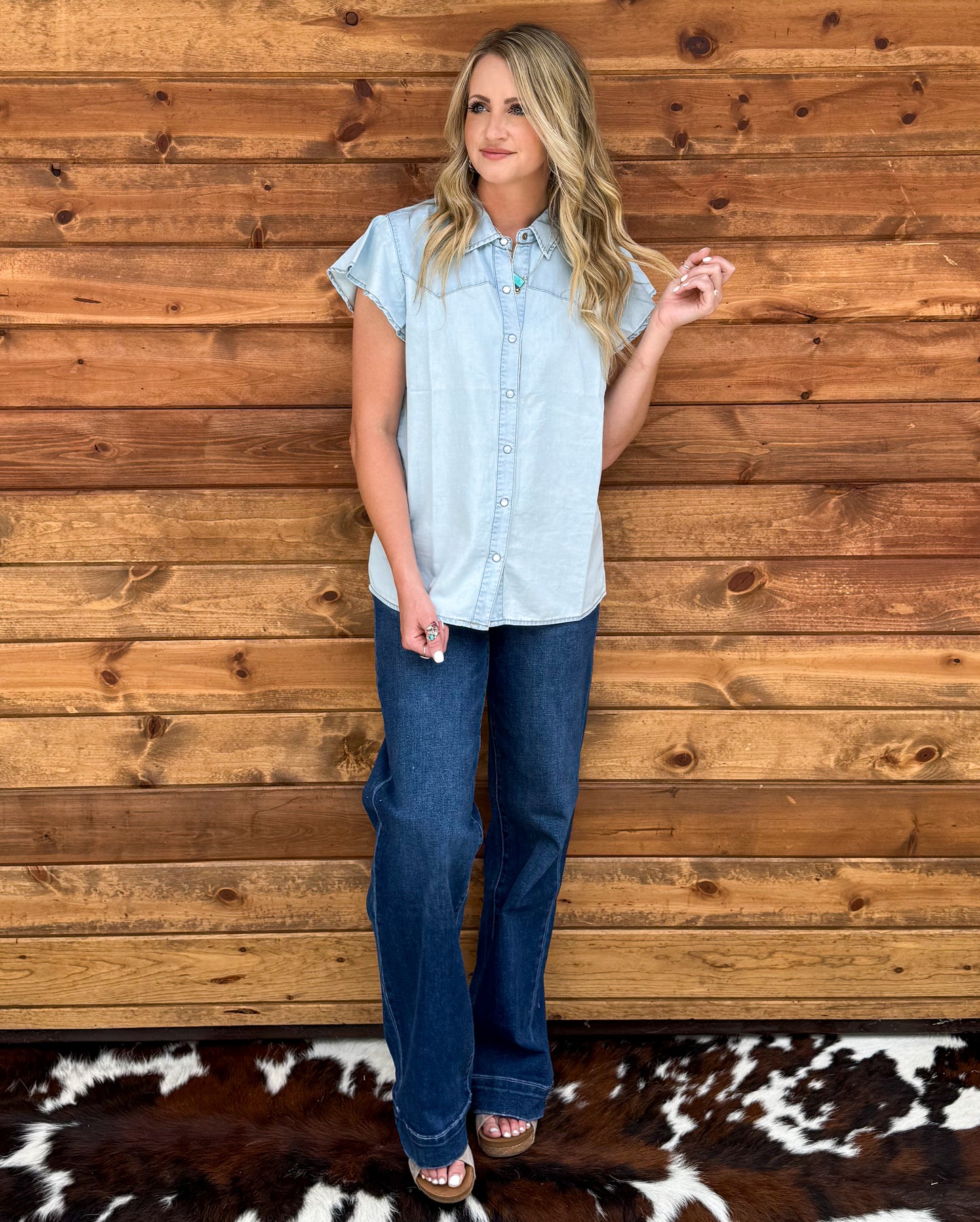 Dainty Denim Top