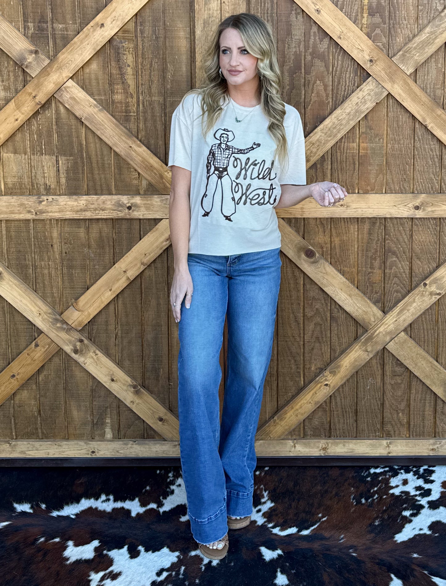 Wild West Embroidered Tee