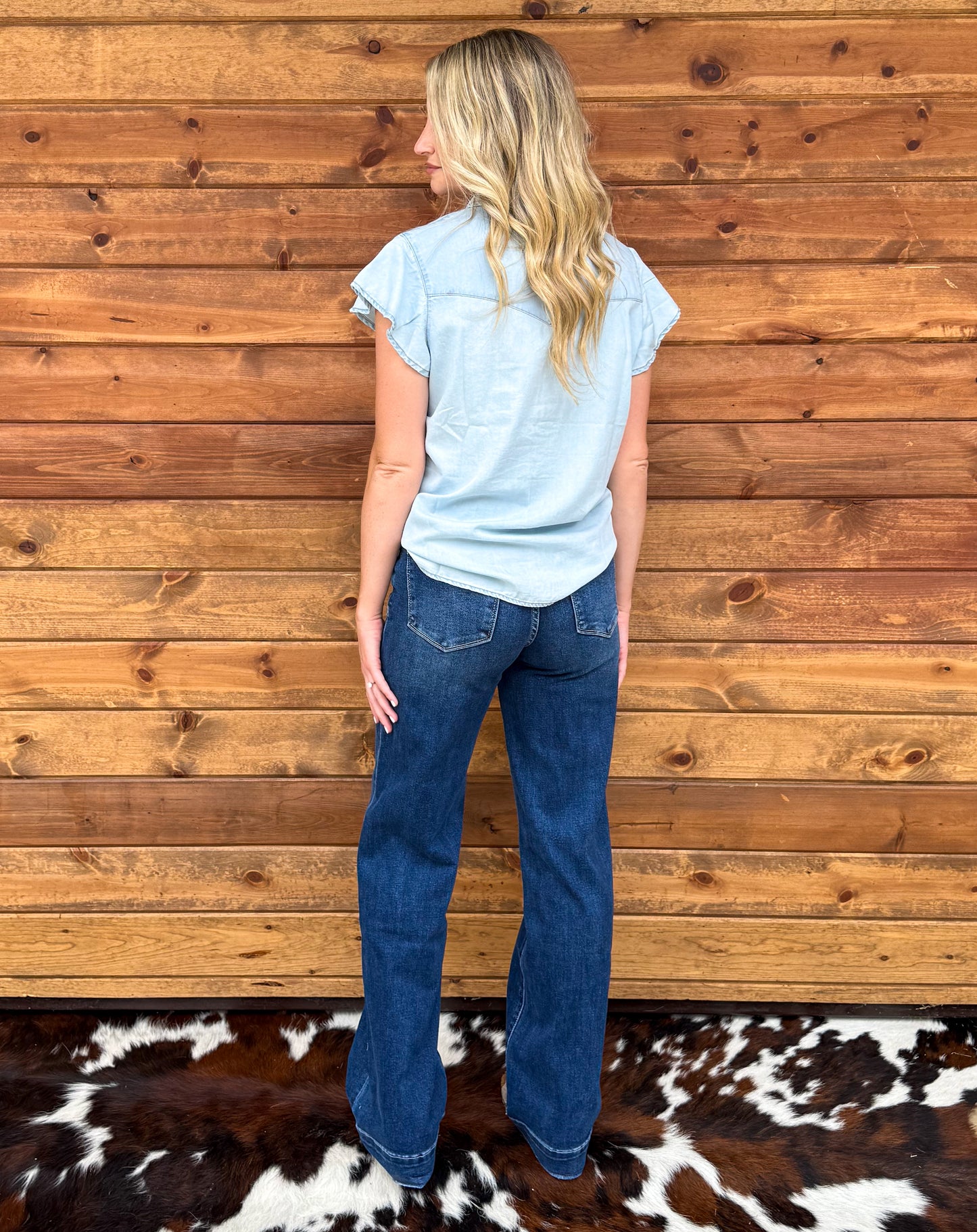 Dainty Denim Top