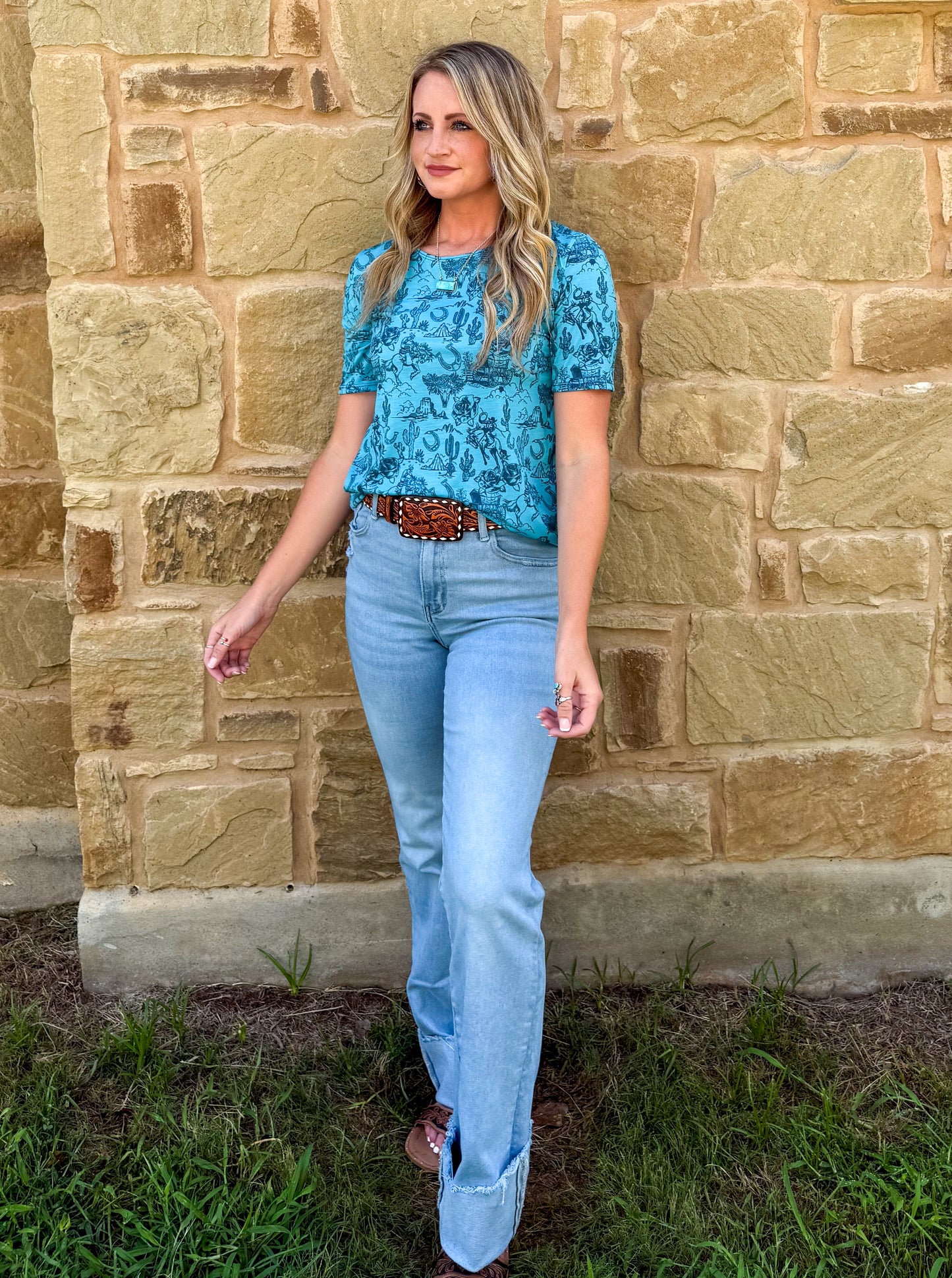 Turquoise Desert Top