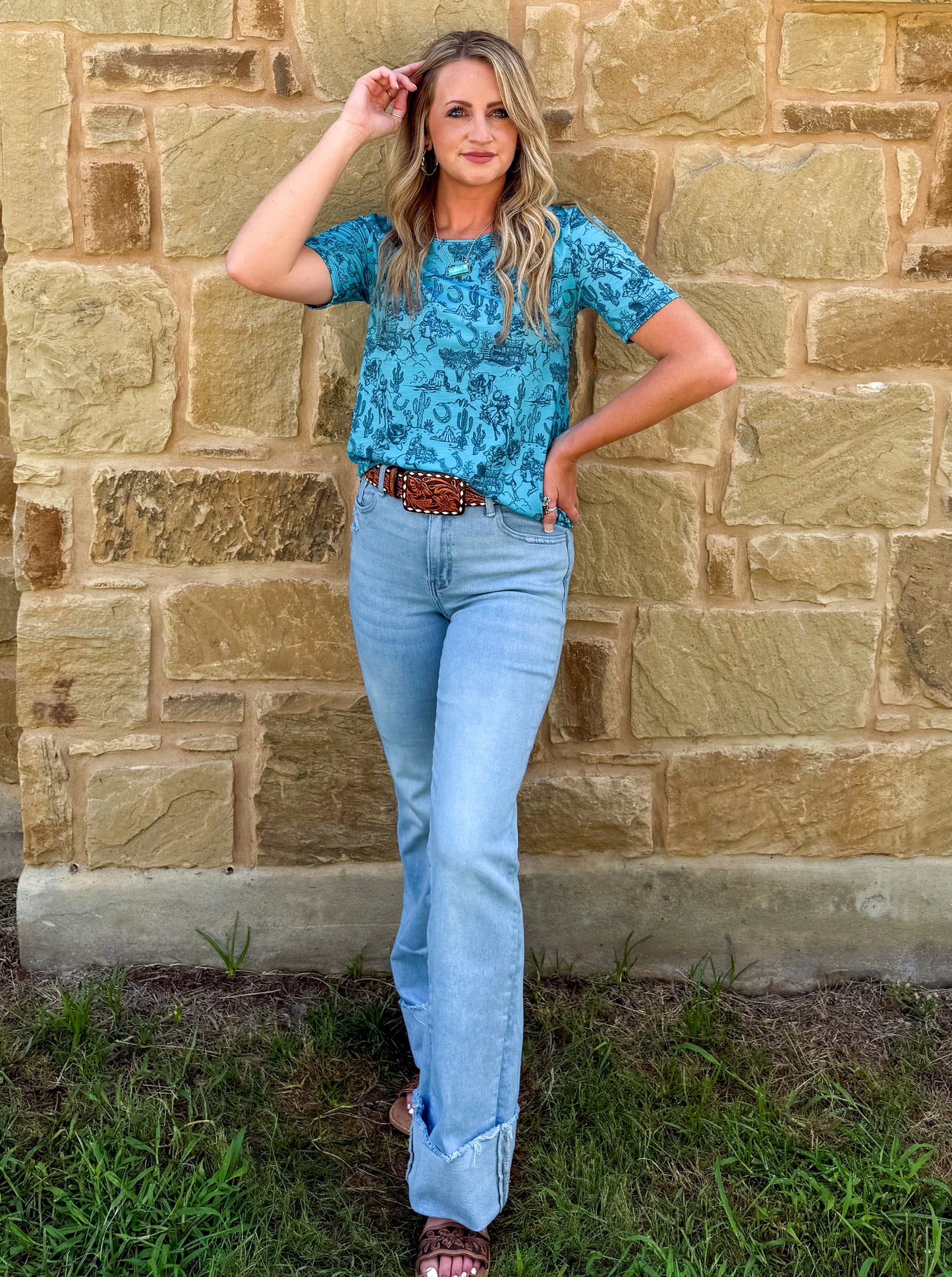 Turquoise Desert Top