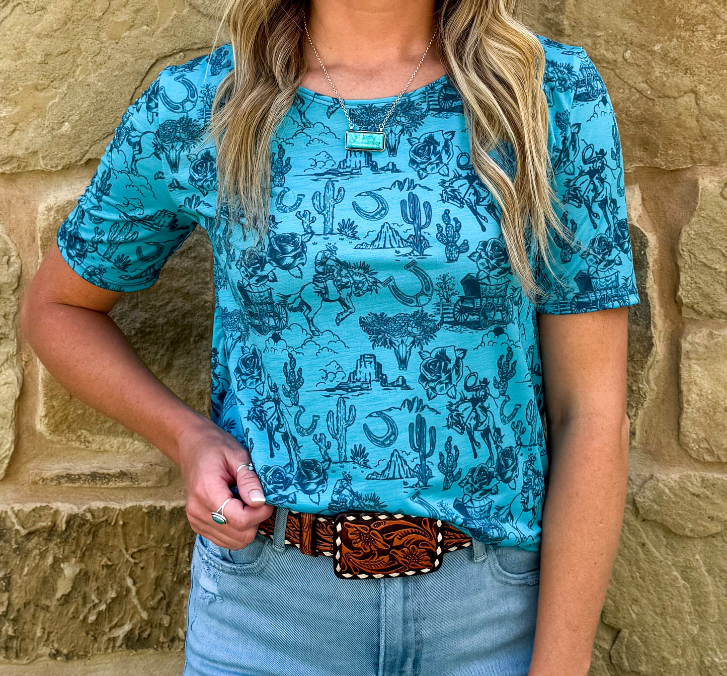 Turquoise Desert Top