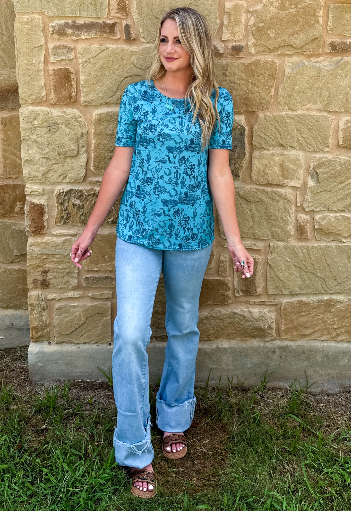 Turquoise Desert Top