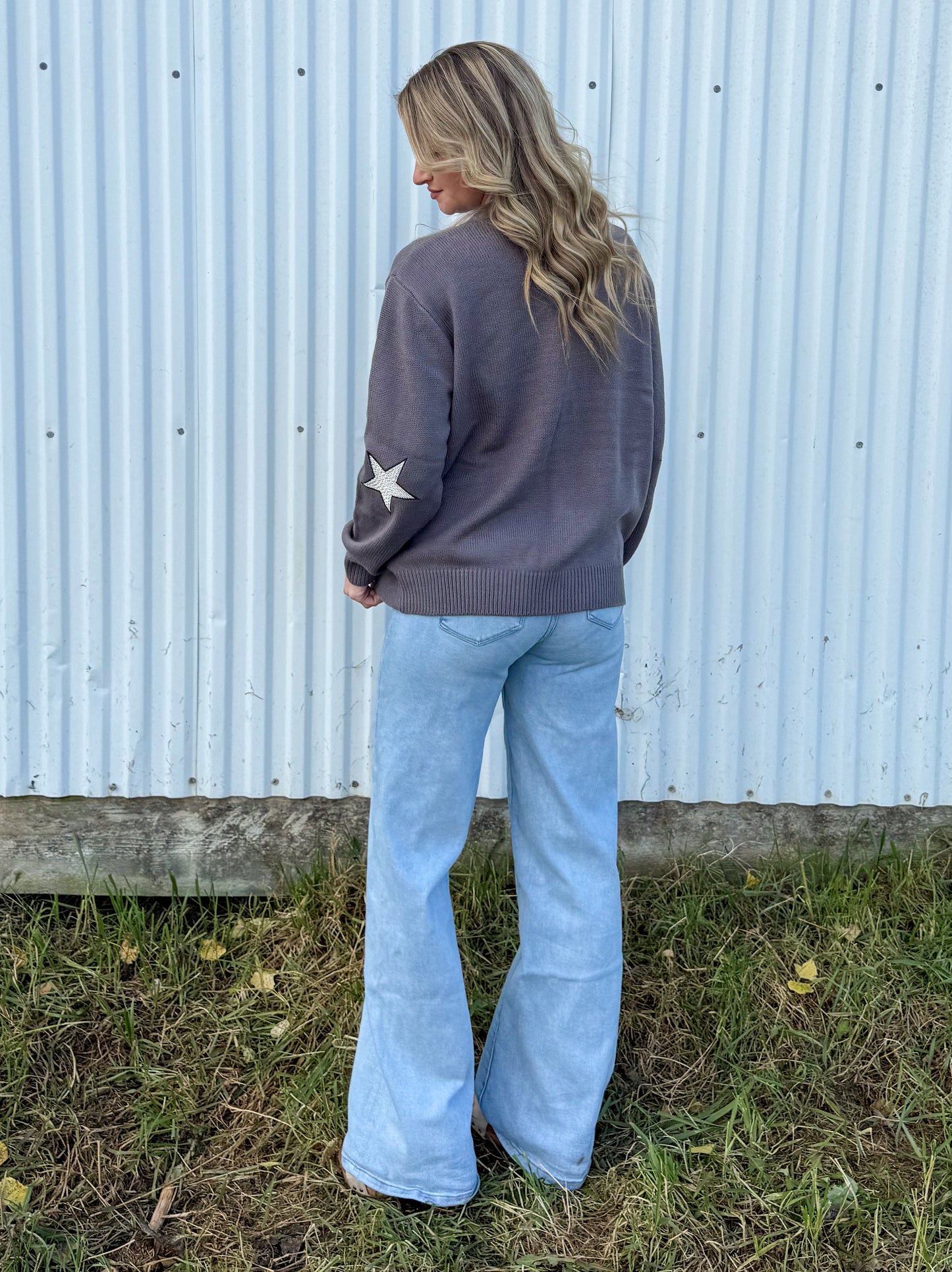 Black Baldy Cattle Cardigan