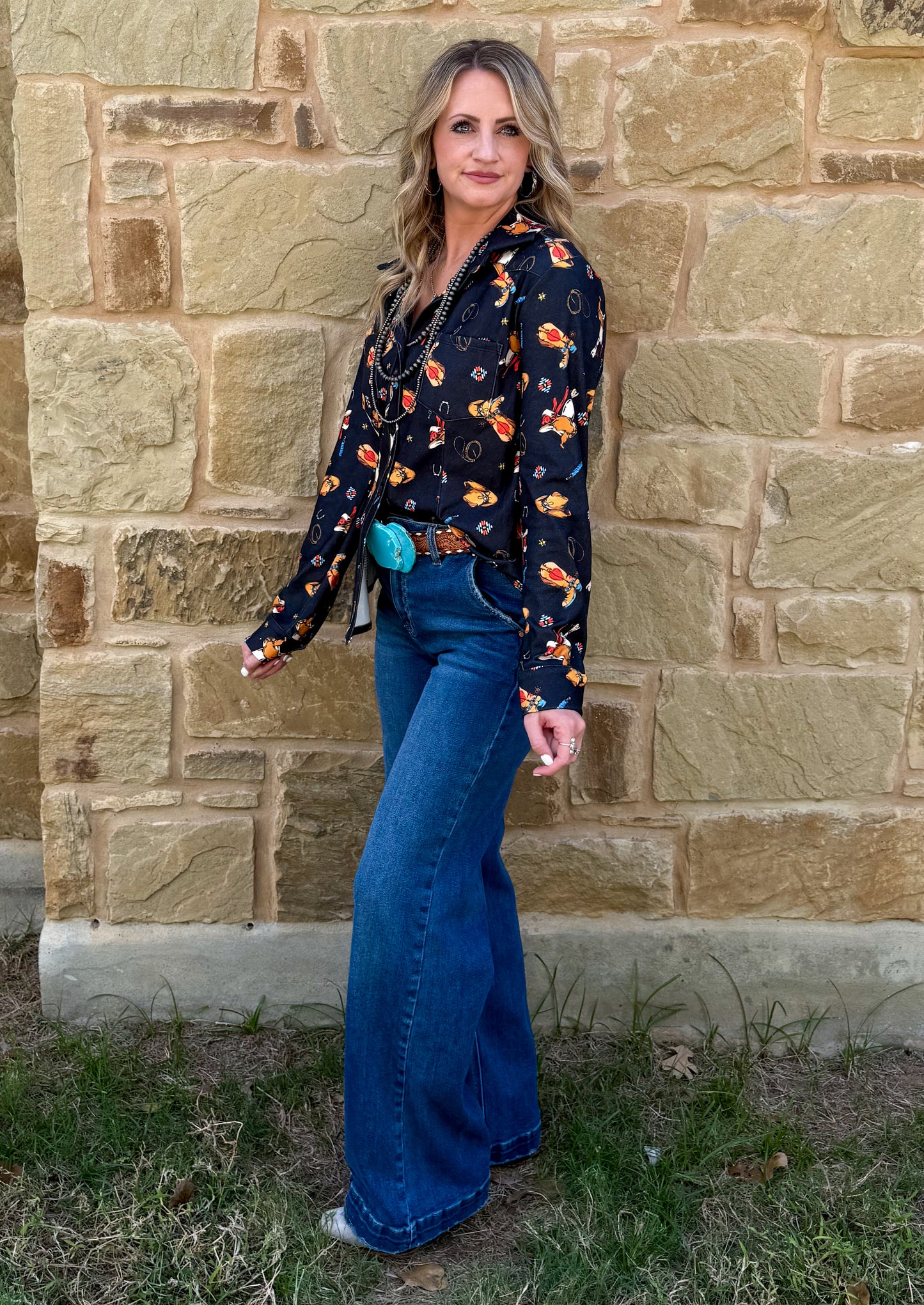 Cowboy Essentials Button-Up Top