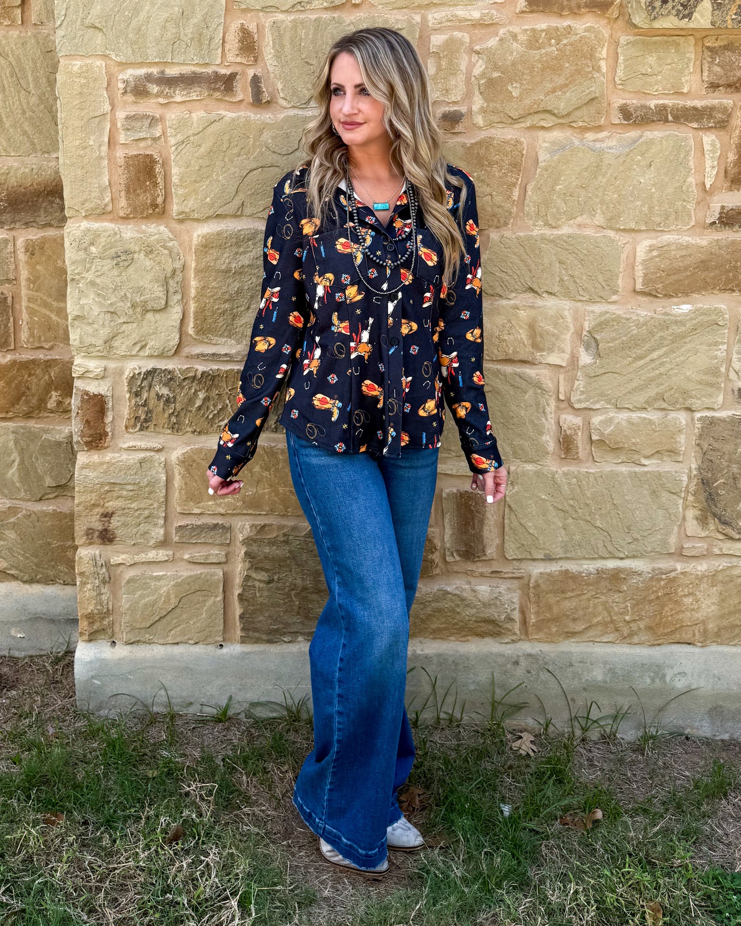 Cowboy Essentials Button-Up Top