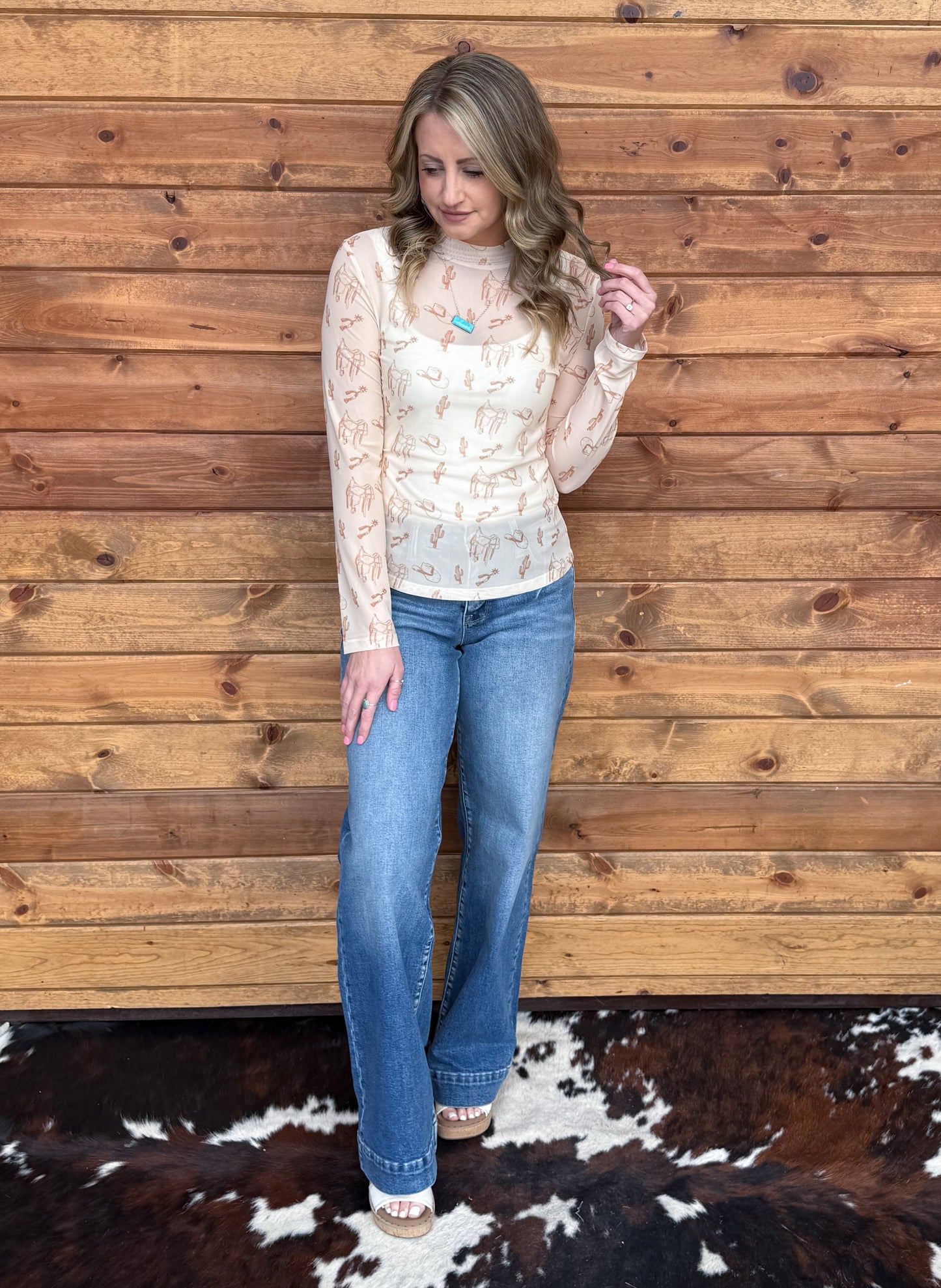 Cowboy Essentials Mesh Top