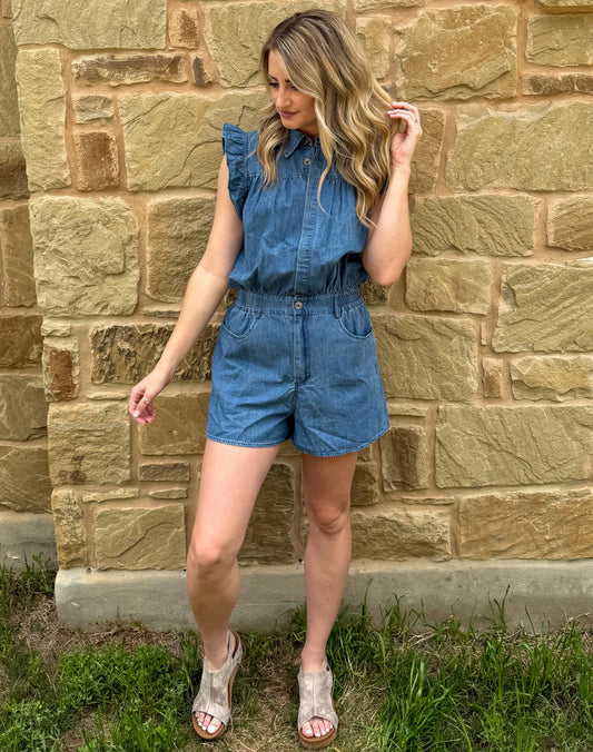 Denim Babe Romper