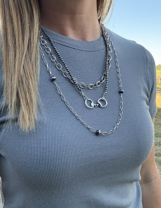 Bit & Pearls Layered Necklace