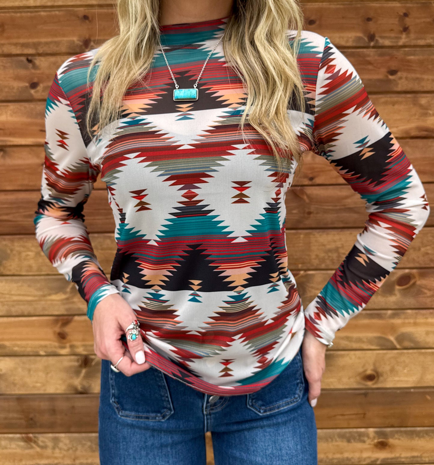 Southern Roots Mesh Top