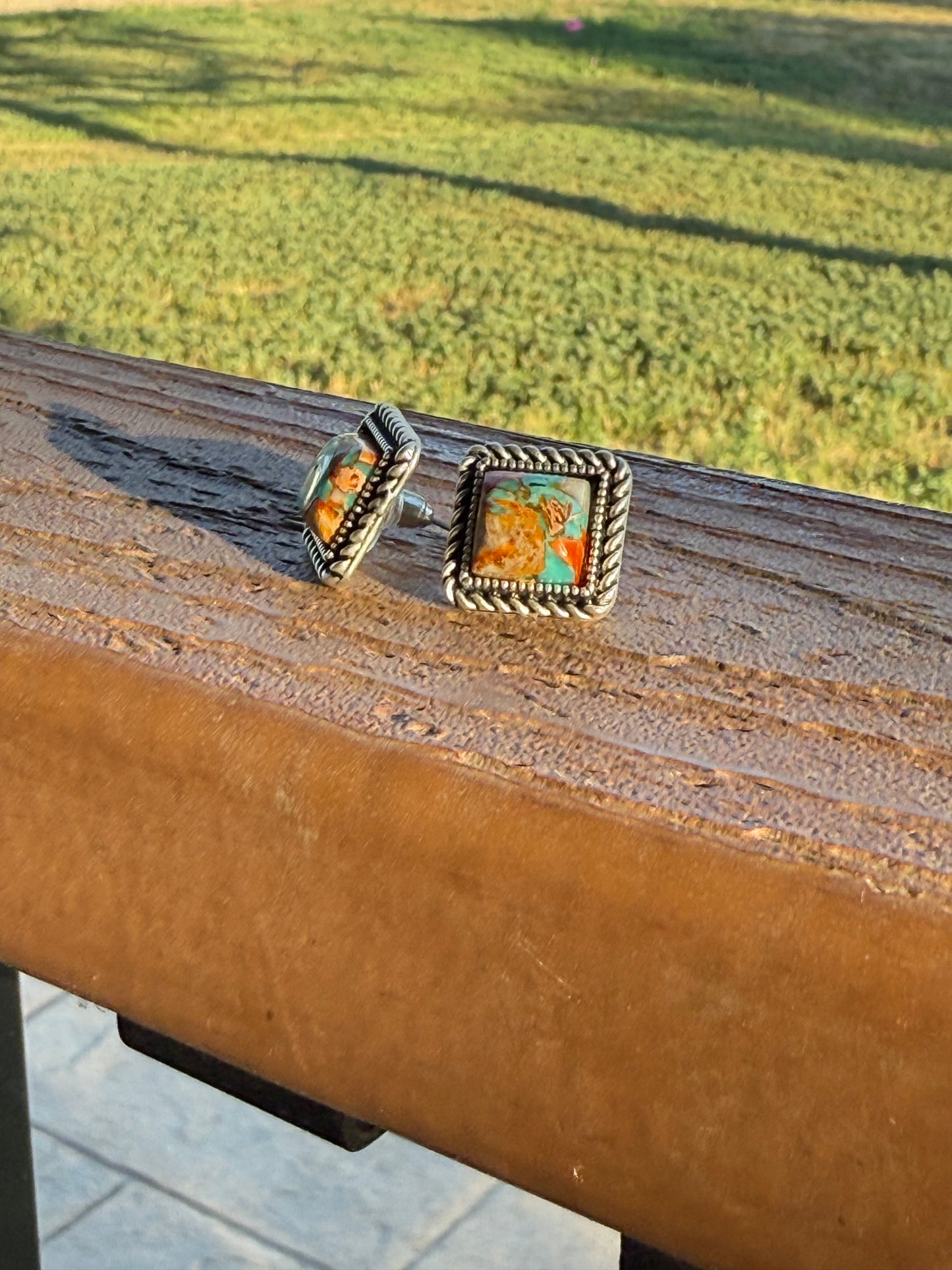 Small Square Earrings