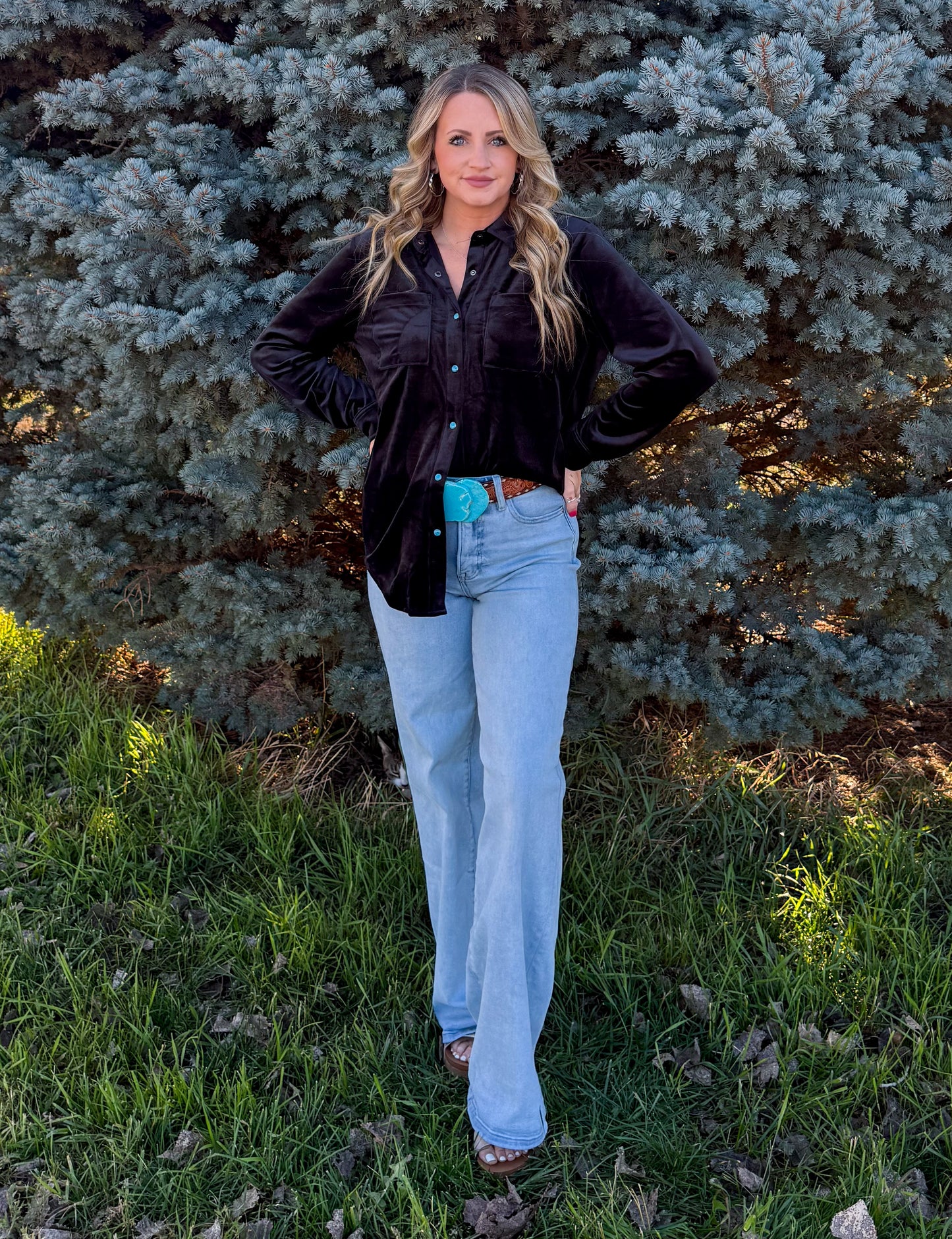 Velvet Moves Top *Midnight