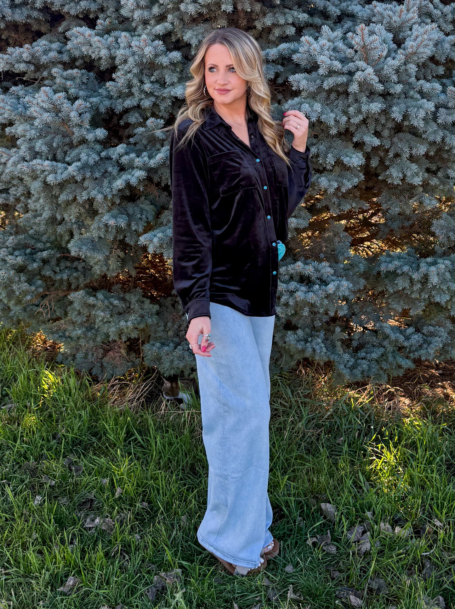 Velvet Moves Top *Midnight