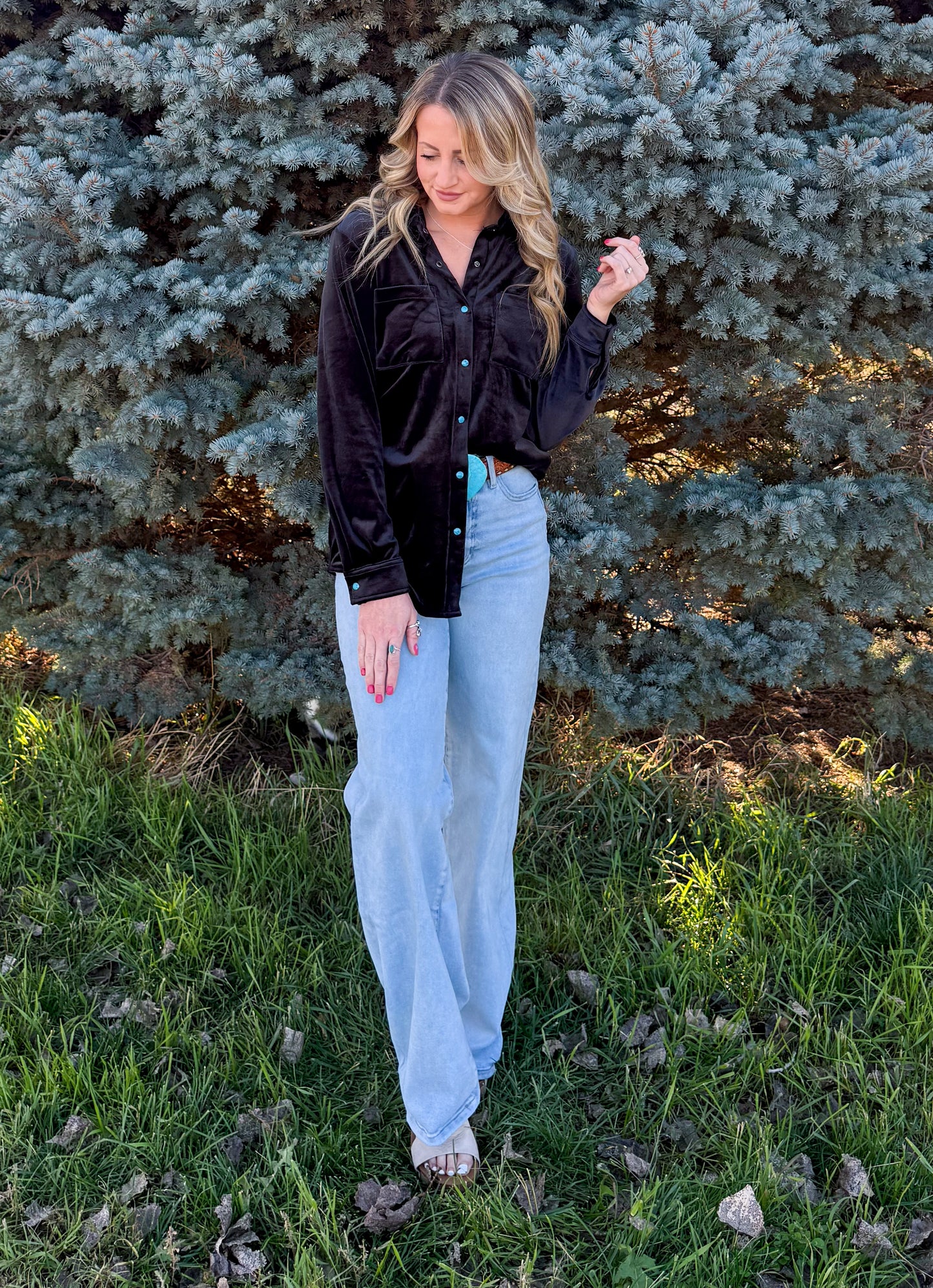 Velvet Moves Top *Midnight