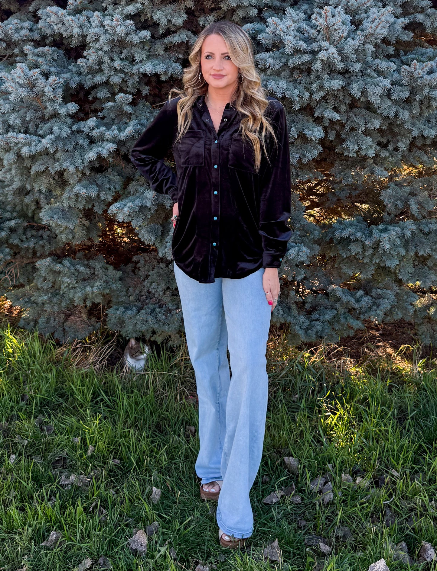 Velvet Moves Top *Midnight