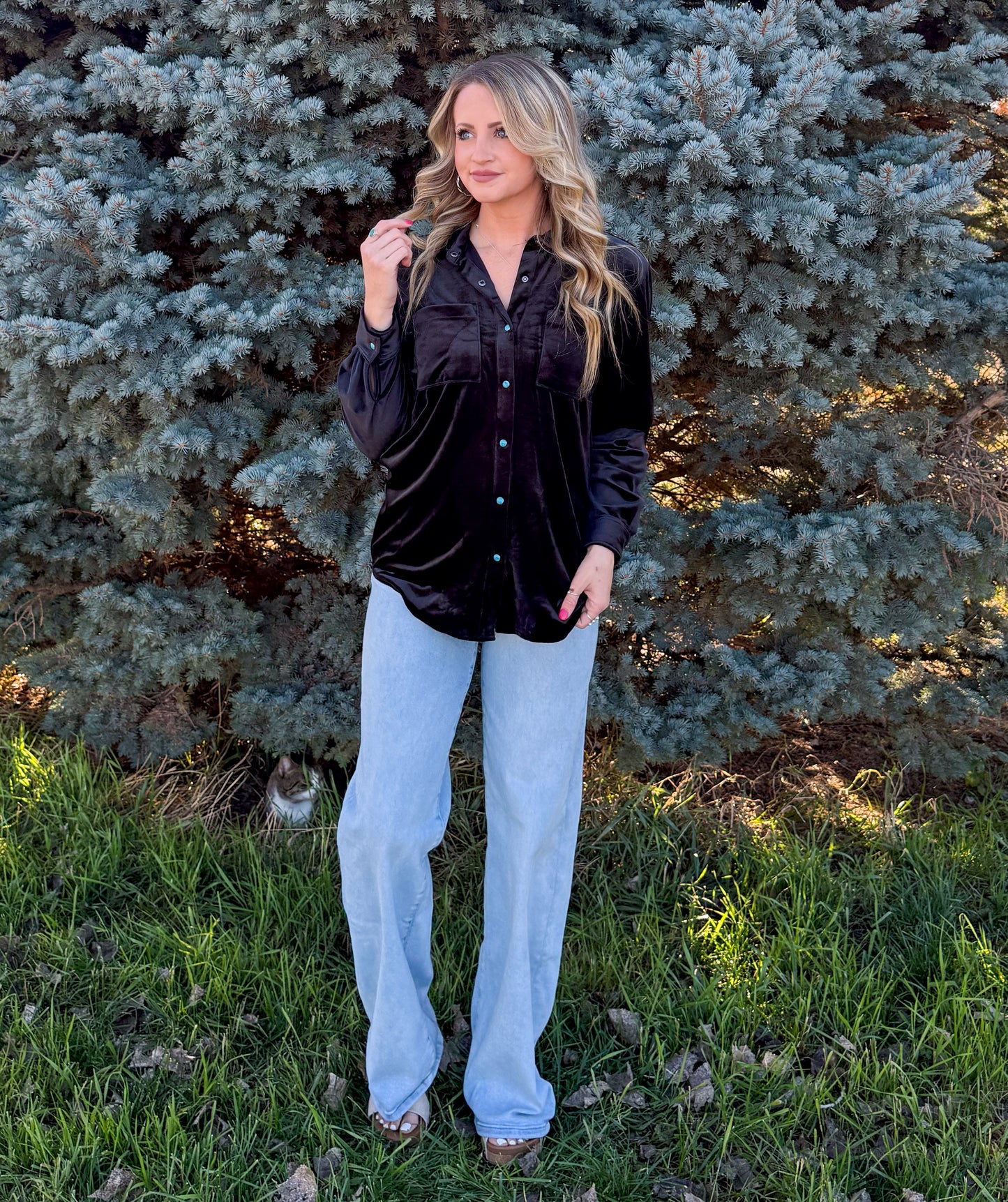 Velvet Moves Top *Midnight