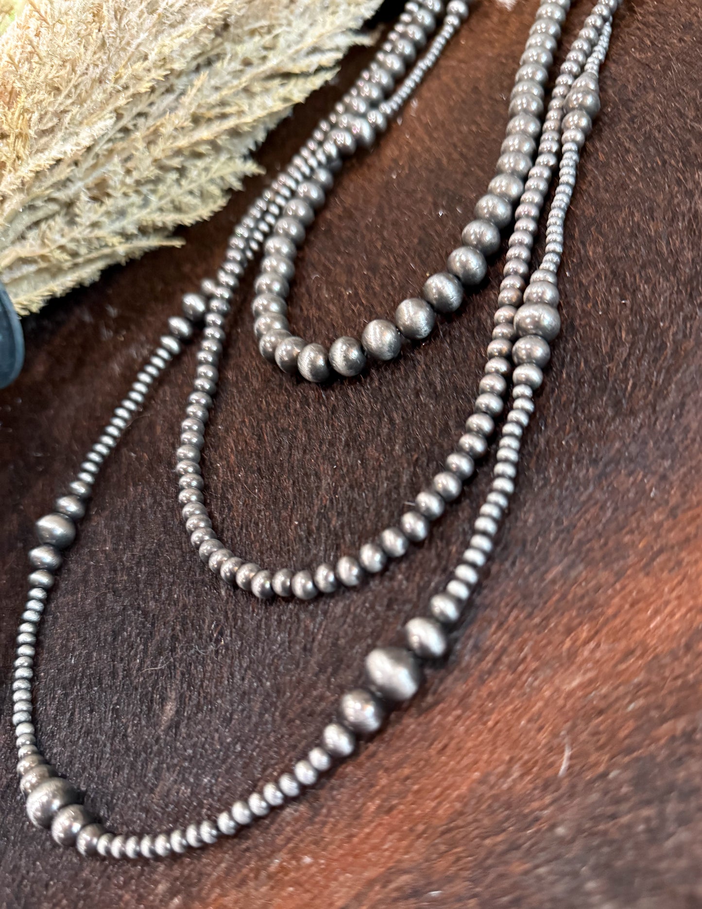 36” 3 Strand Navajo Necklace