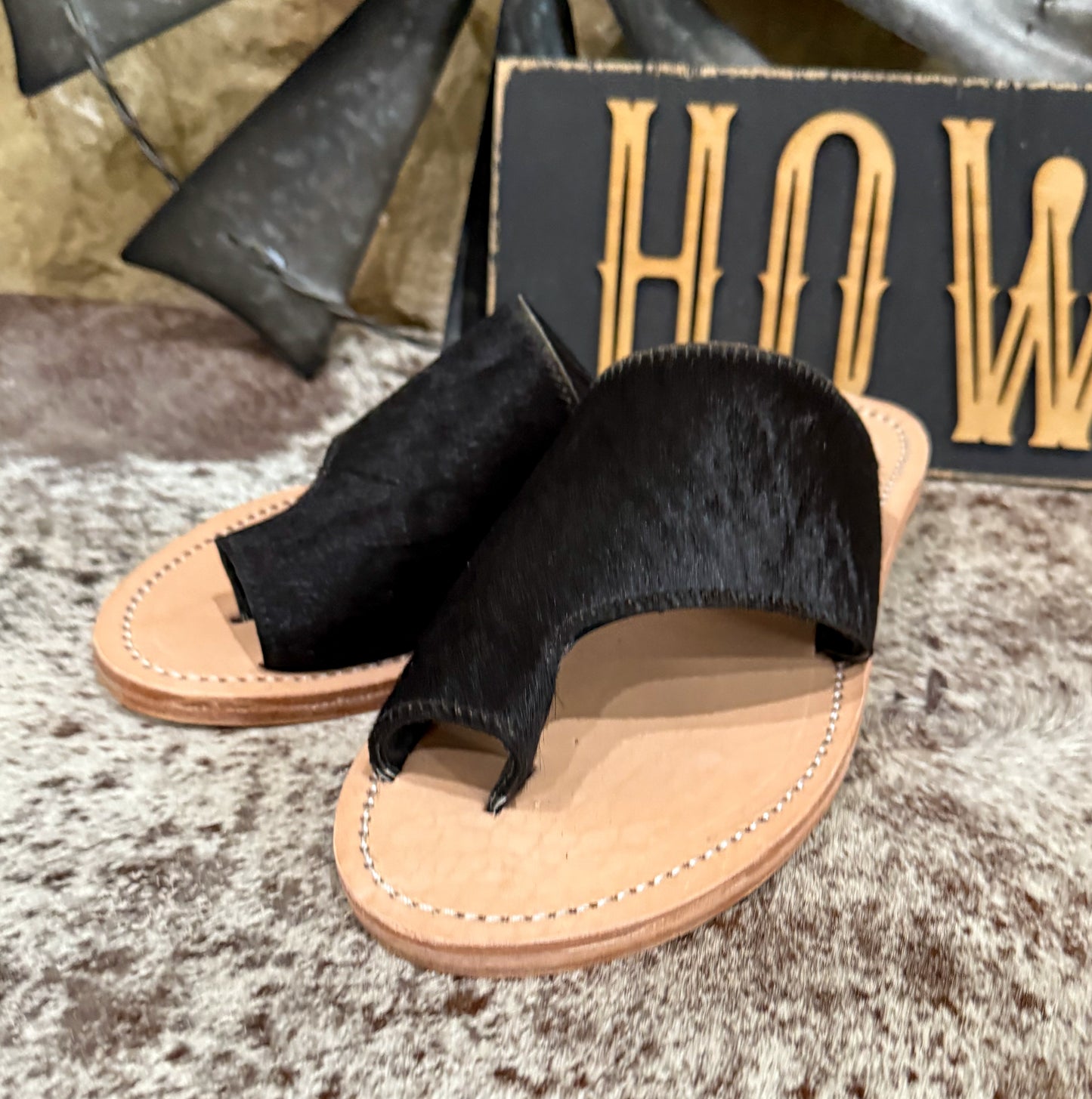 Tanya Cowhide Sandal