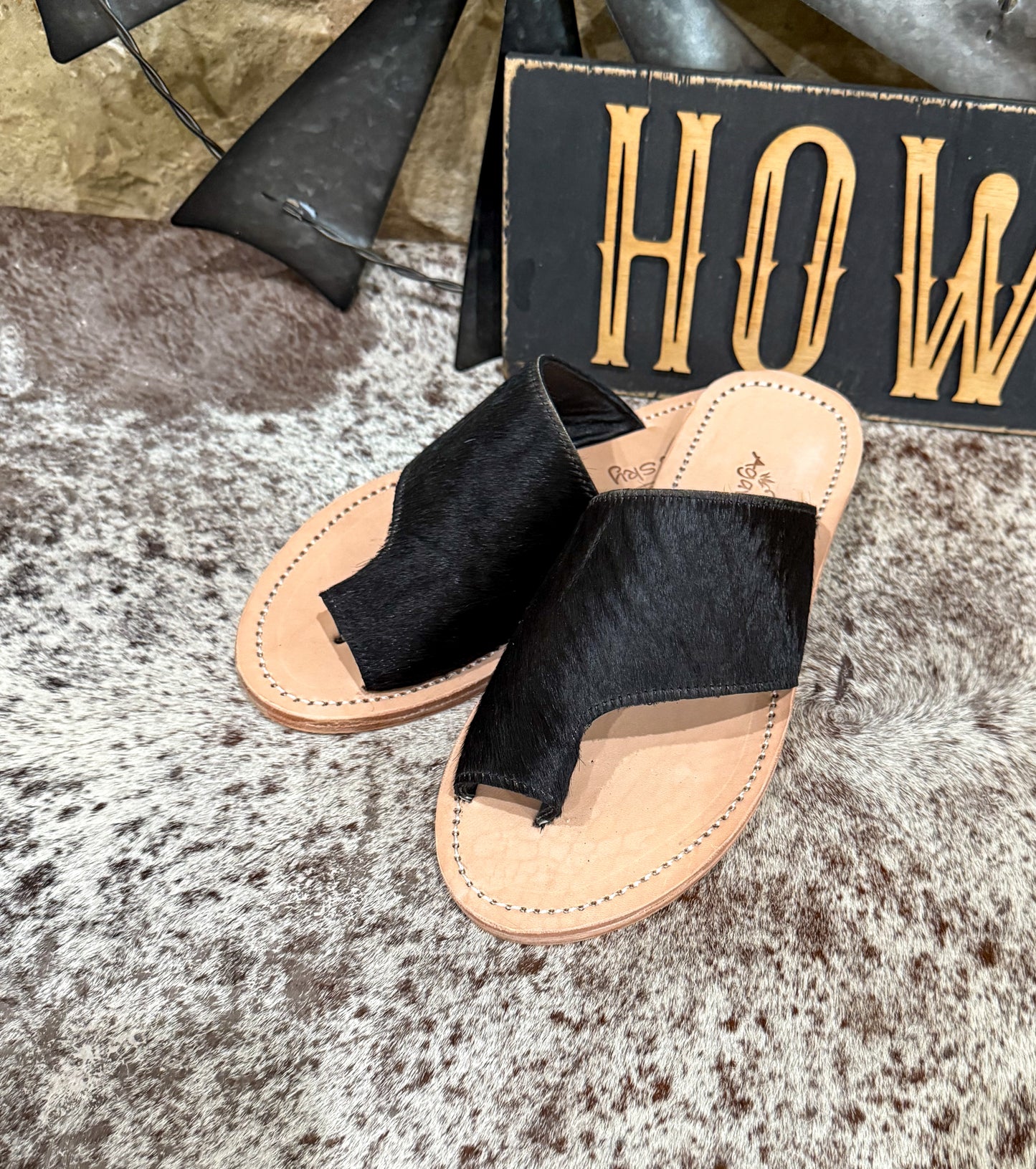 Tanya Cowhide Sandal