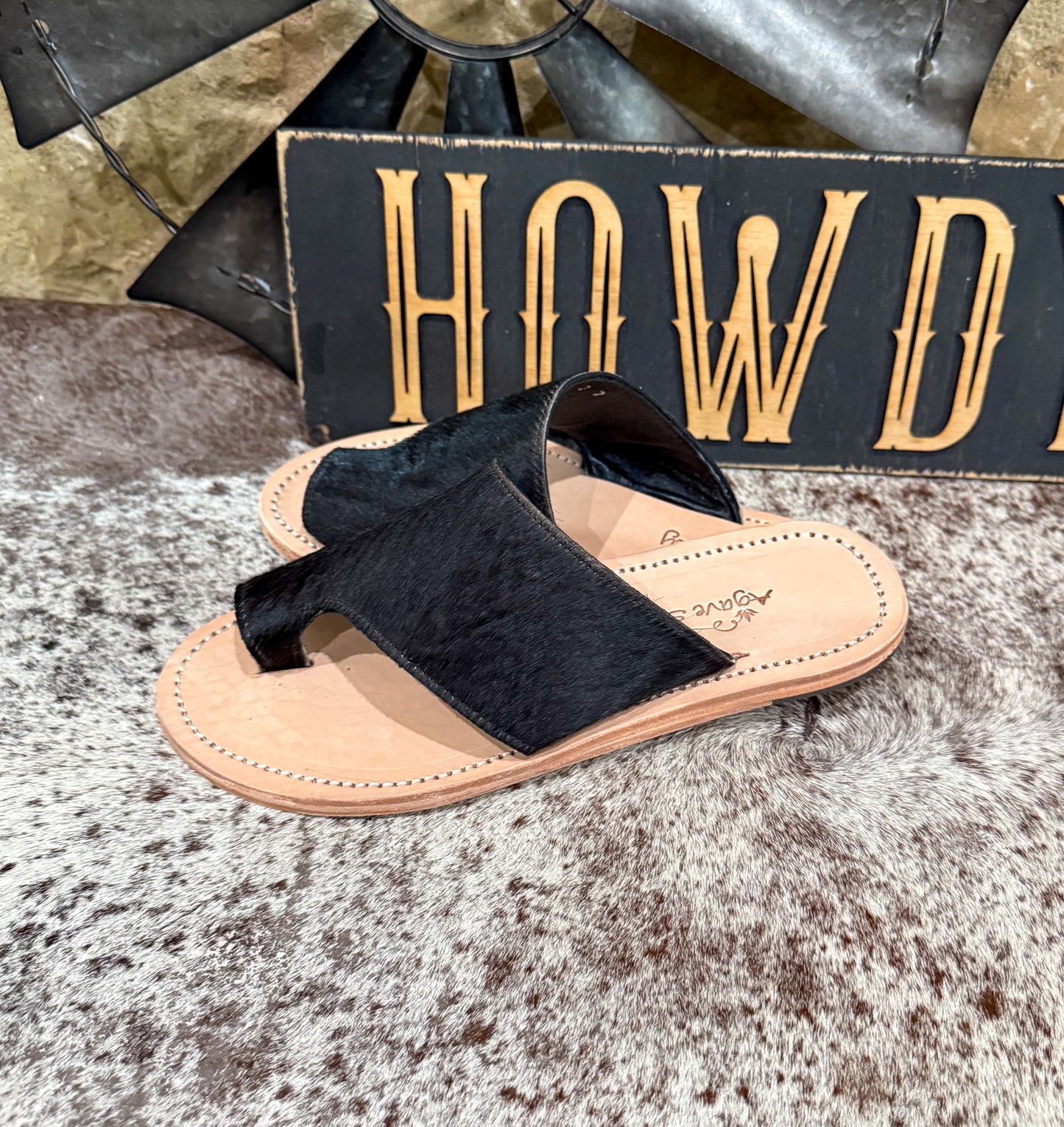 Tanya Cowhide Sandal