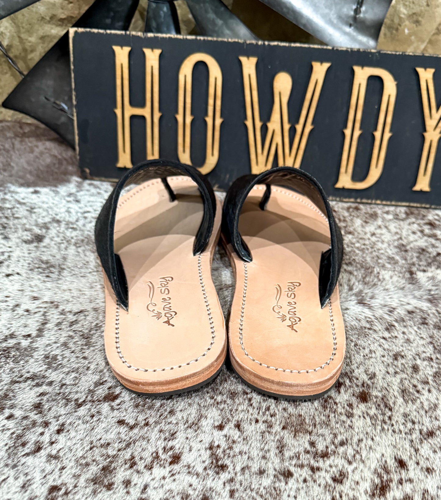 Tanya Cowhide Sandal