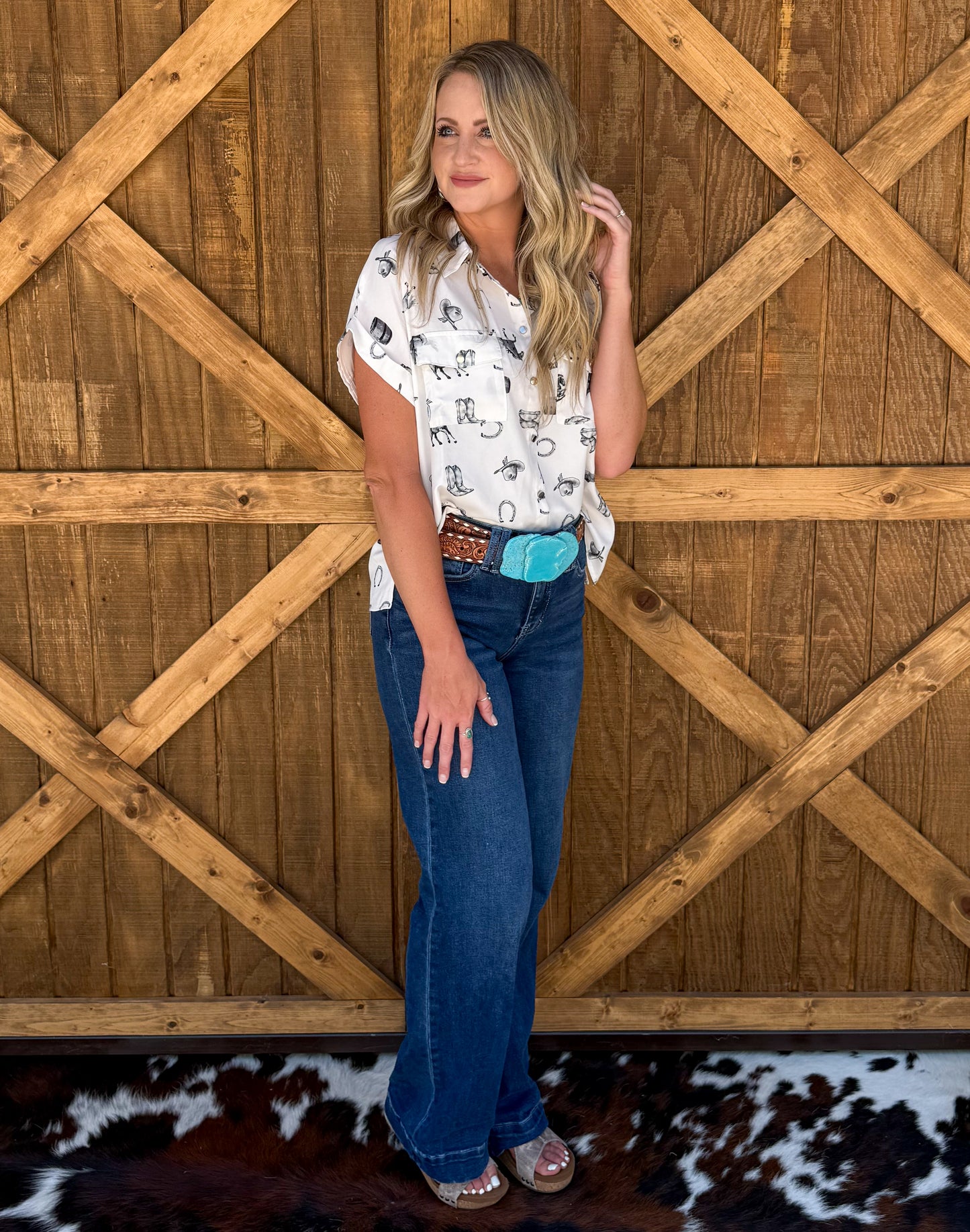 Ranchy Button-Up Top