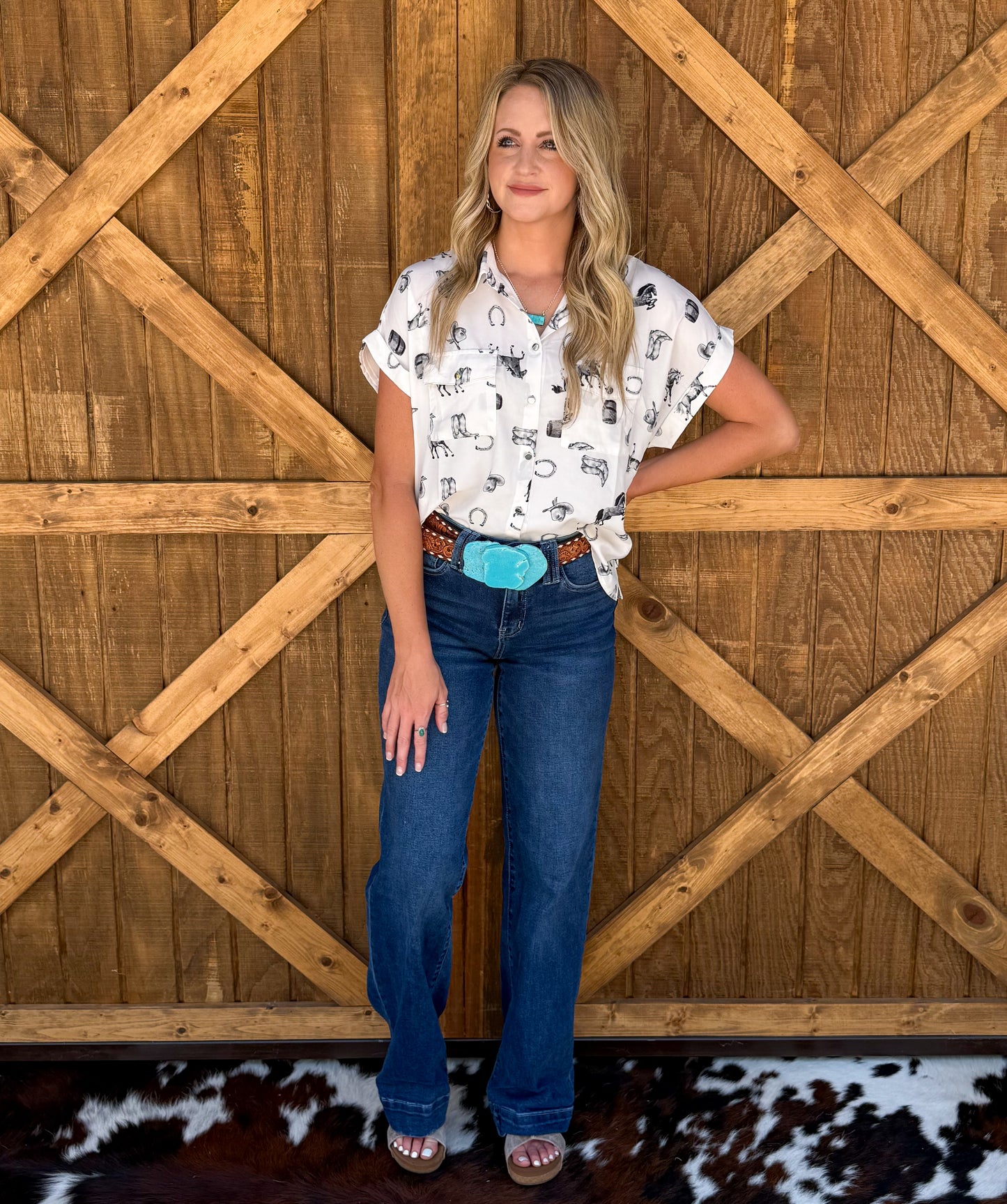 Ranchy Button-Up Top