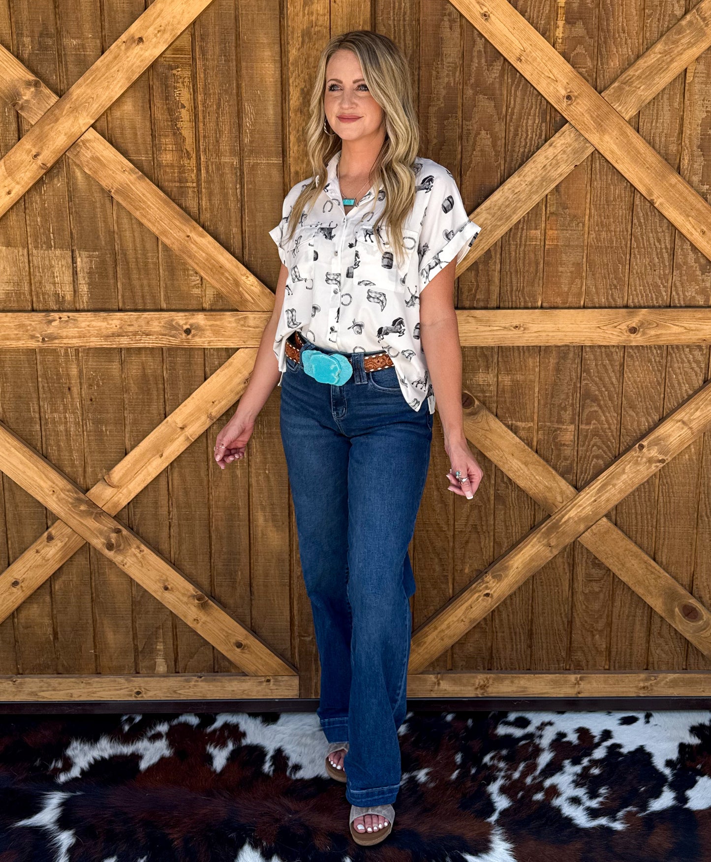 Ranchy Button-Up Top