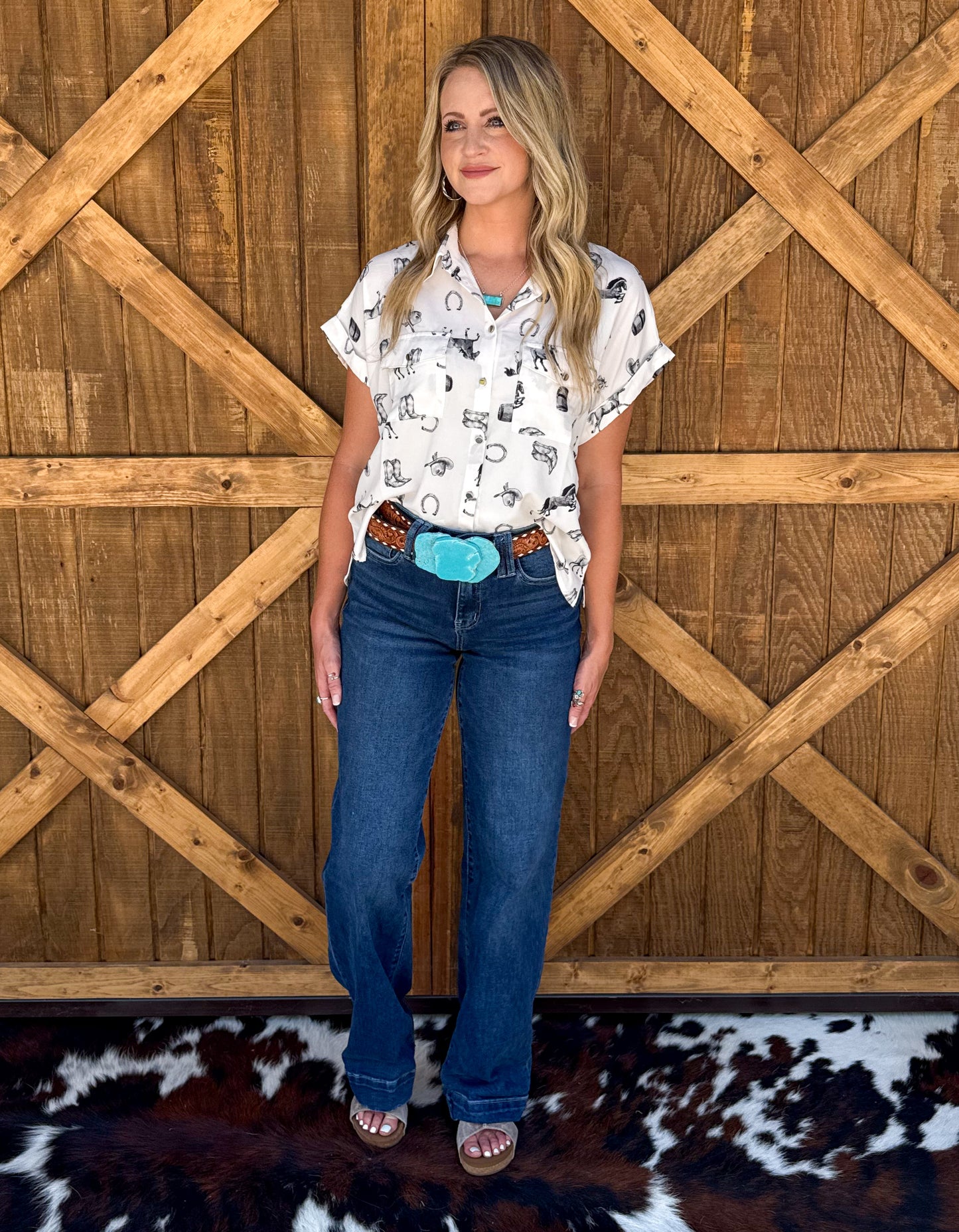 Ranchy Button-Up Top