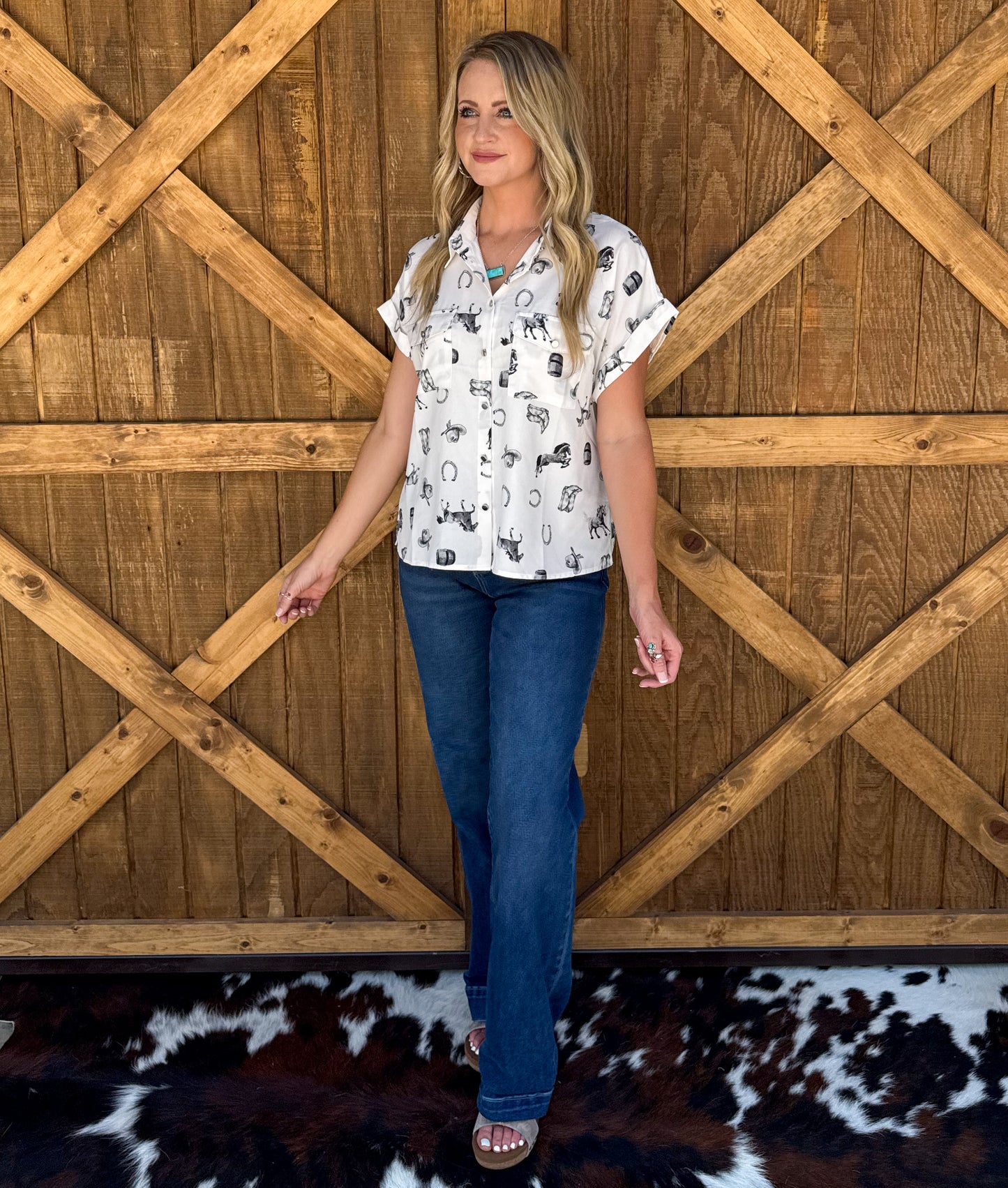 Ranchy Button-Up Top