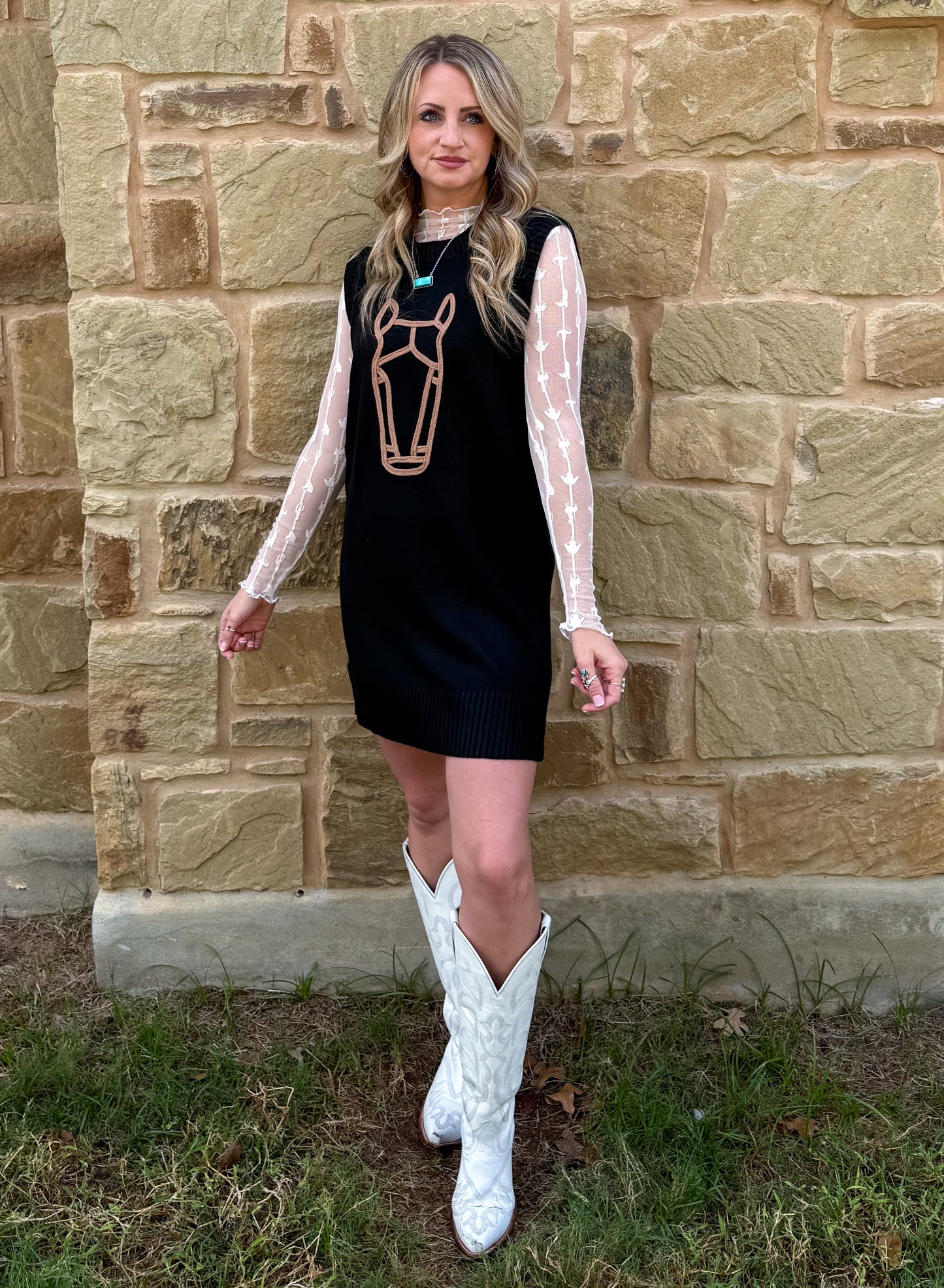 Horse Sweater Dress