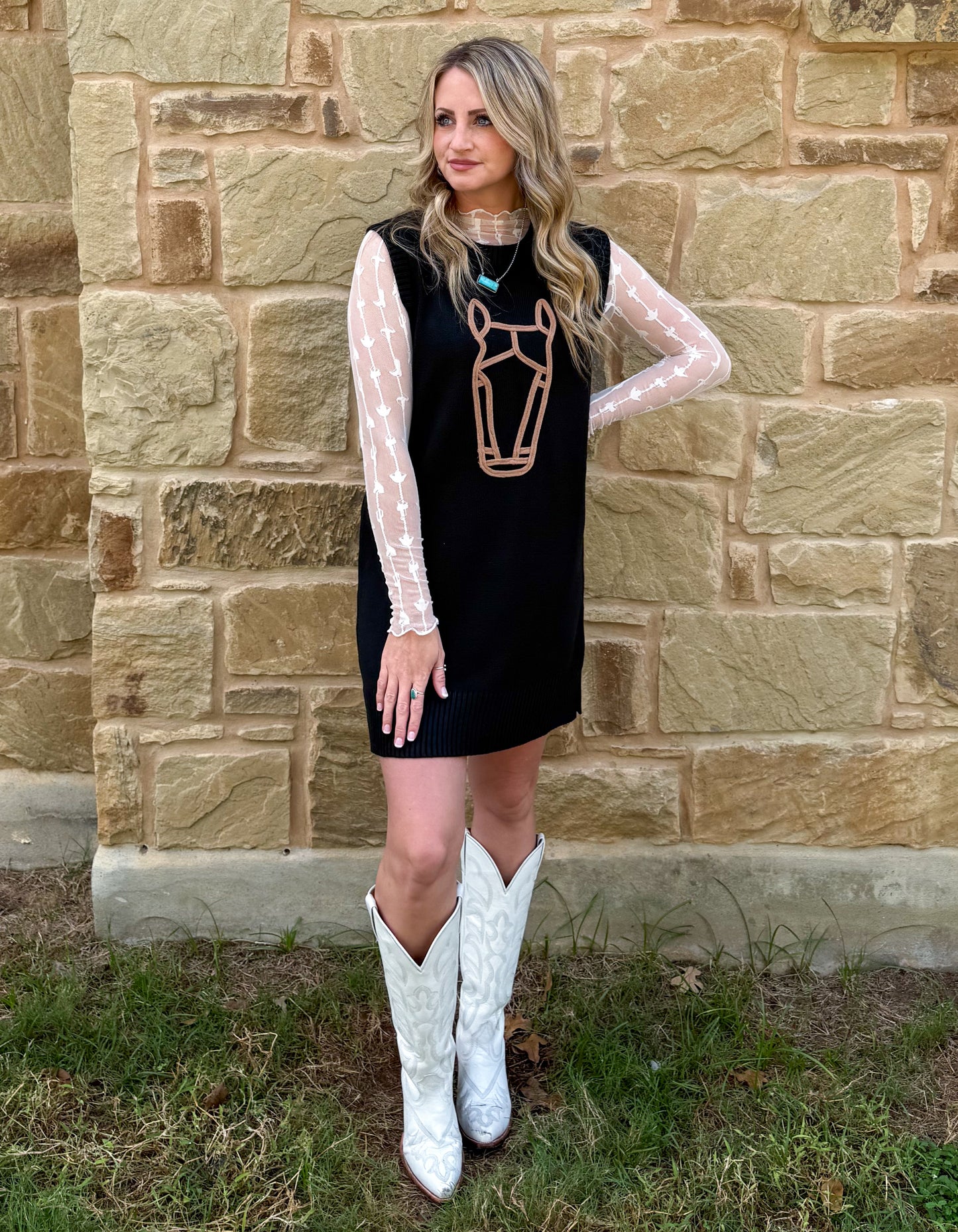 Horse Sweater Dress