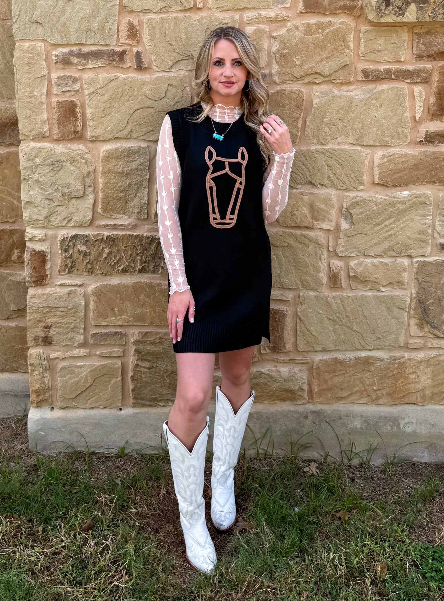 Horse Sweater Dress