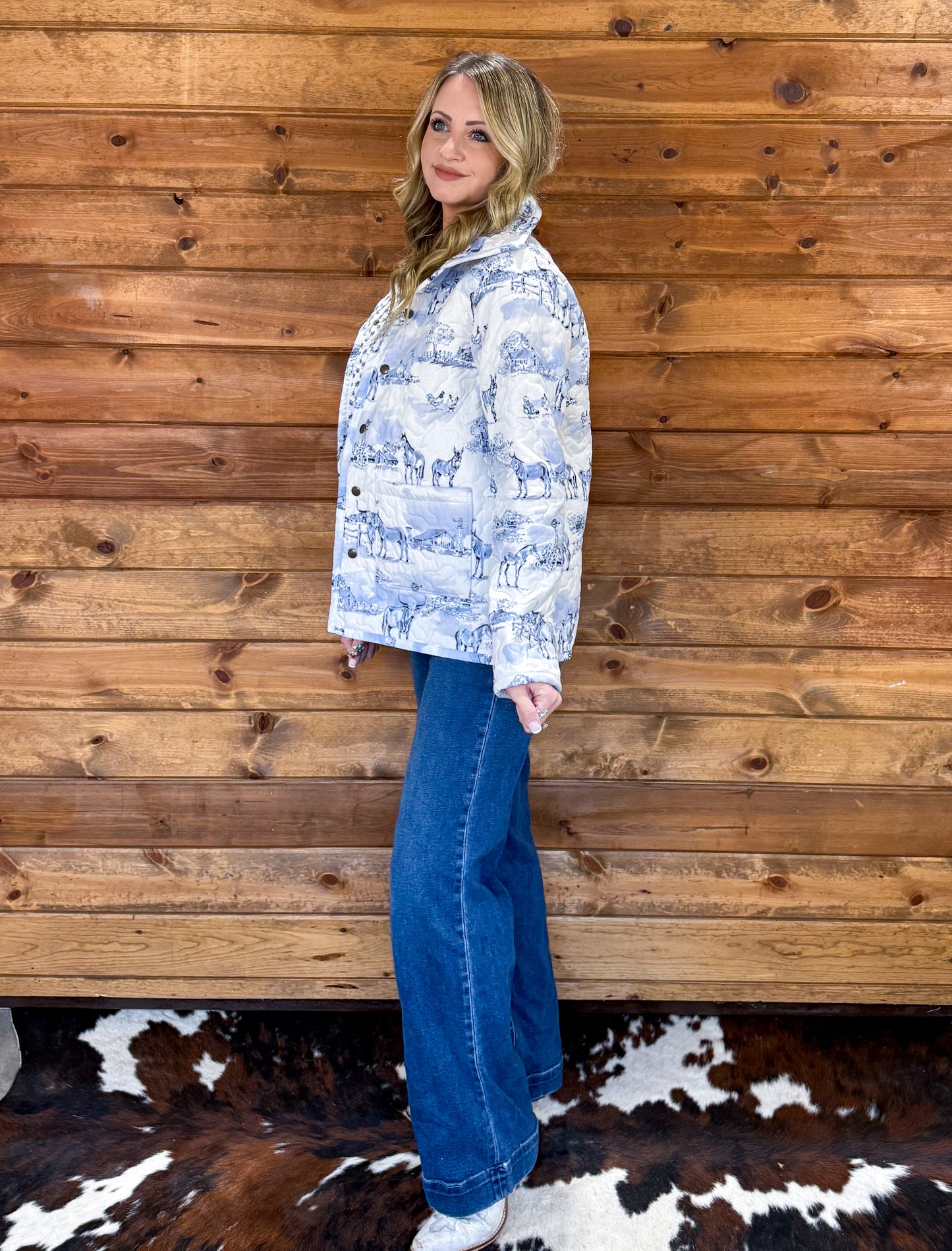 Western Toile Quilted Jacket