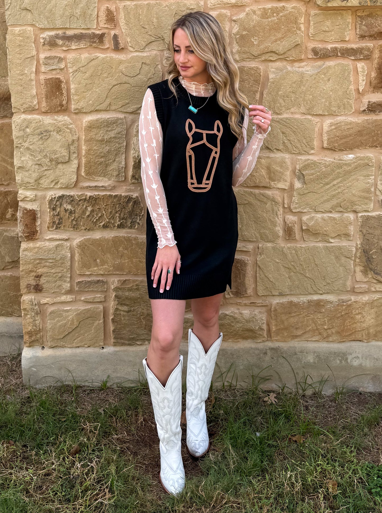 Horse Sweater Dress