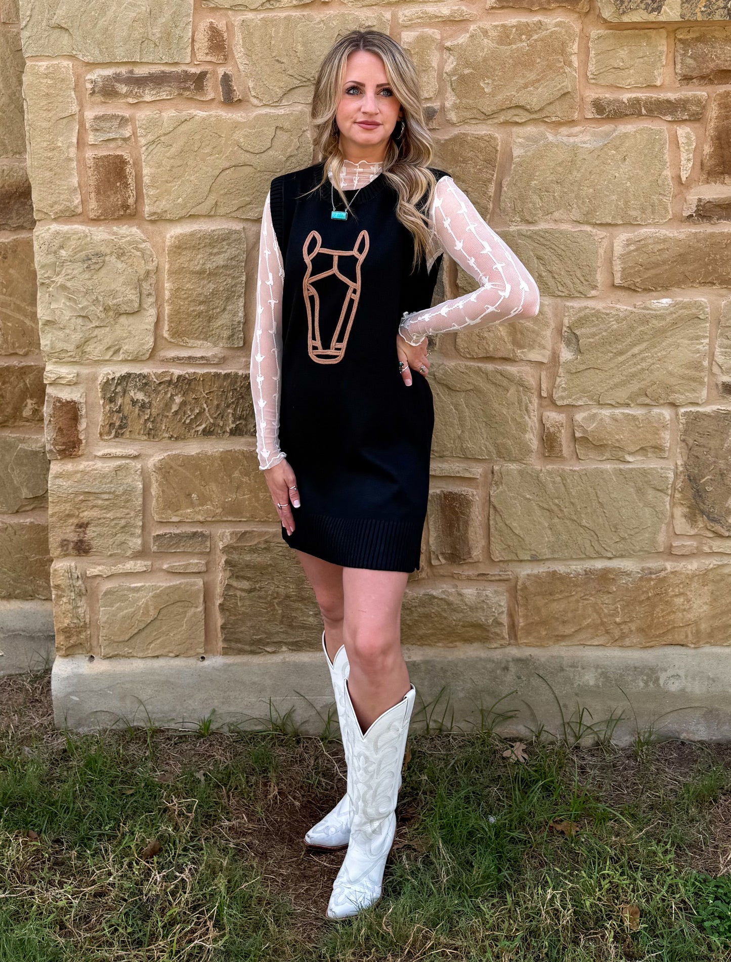 Horse Sweater Dress