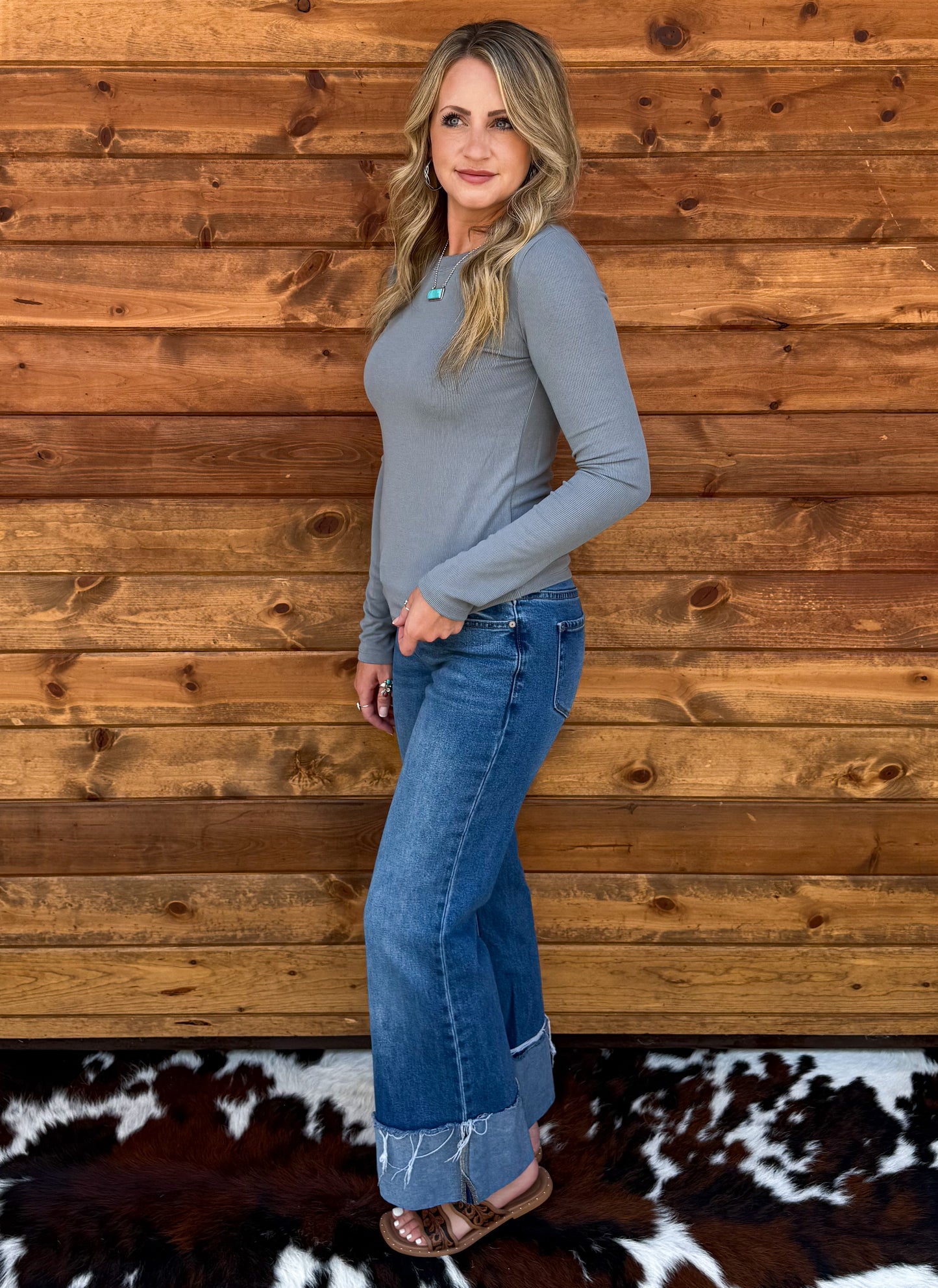 Fall Basic Top *Pebble