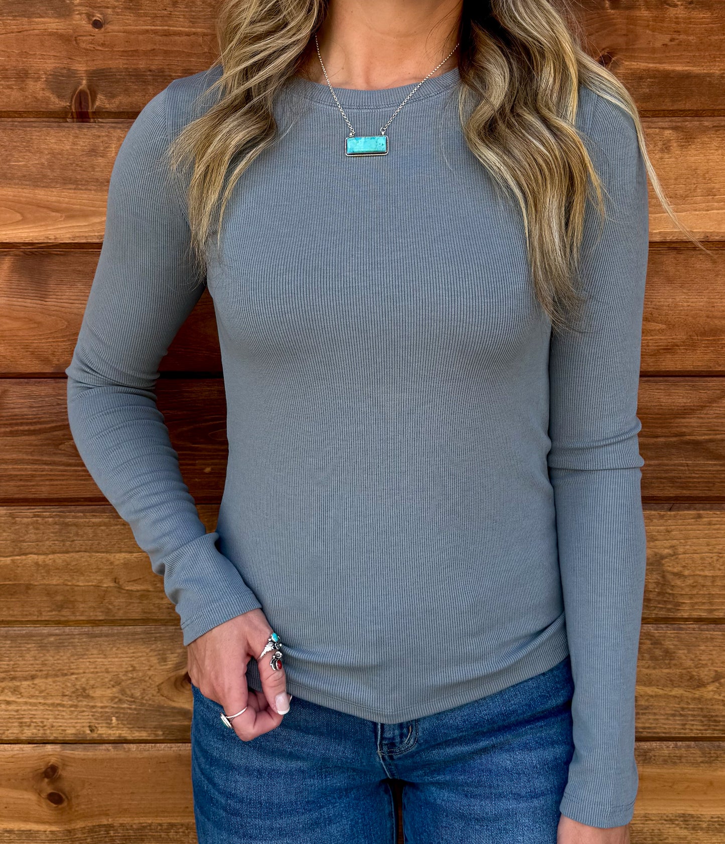 Fall Basic Top *Pebble