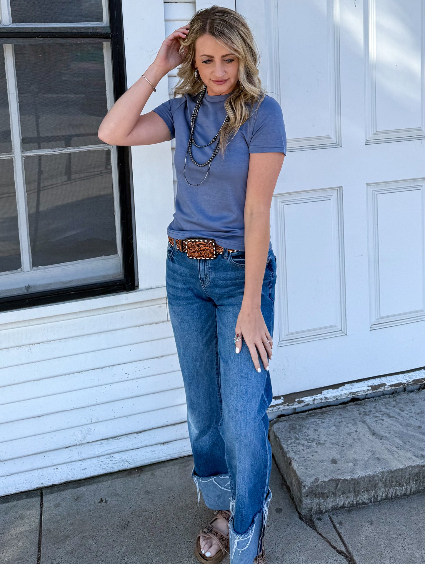 Cloud Basic Tee *Denim