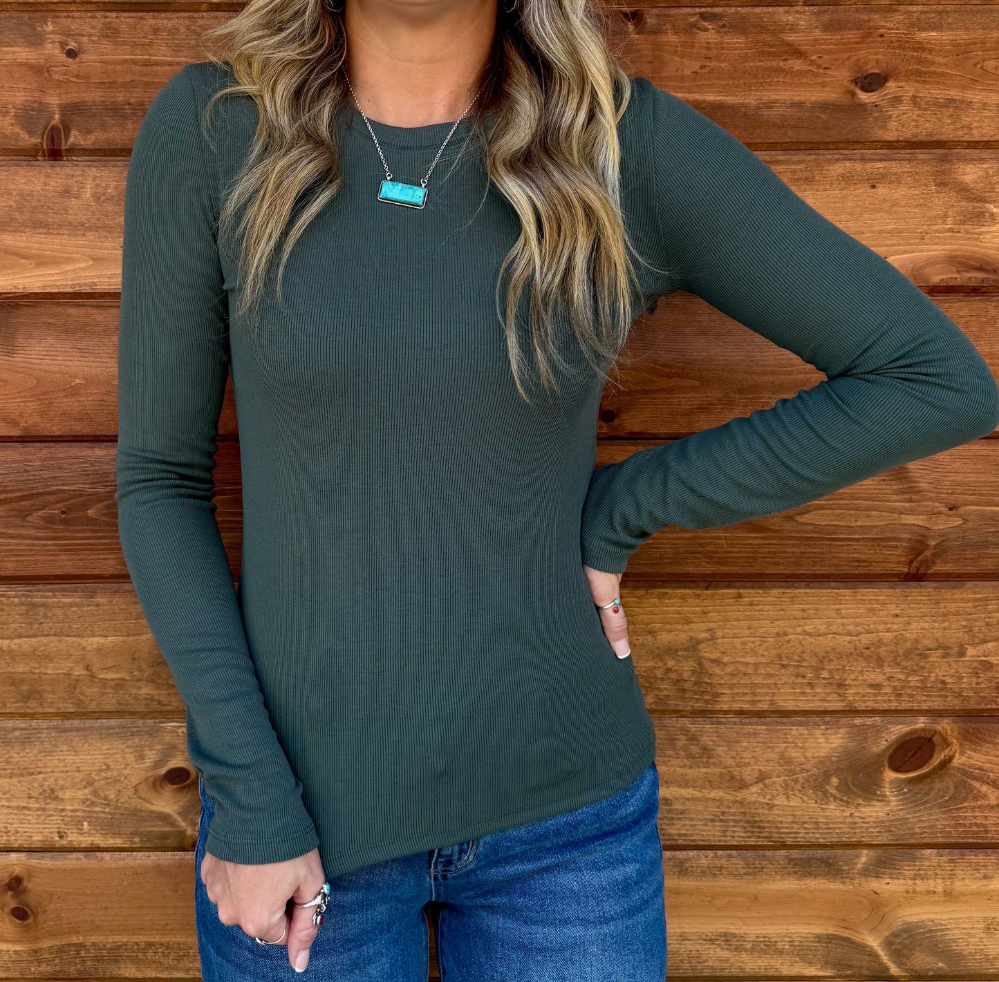 Fall Basic Top *Green