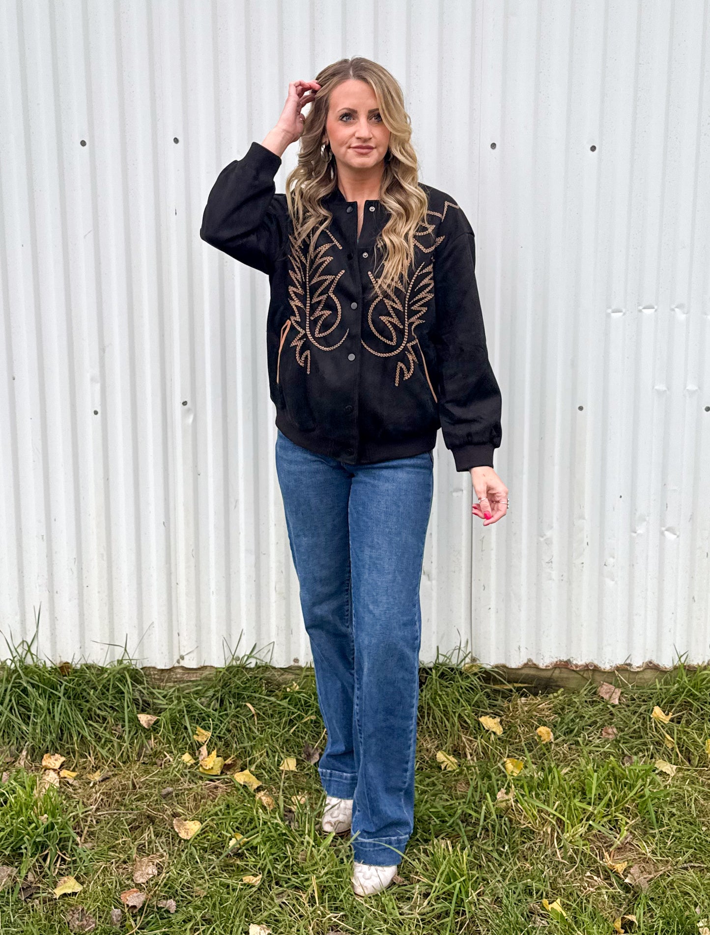 Boot Stitch Bomber Jacket