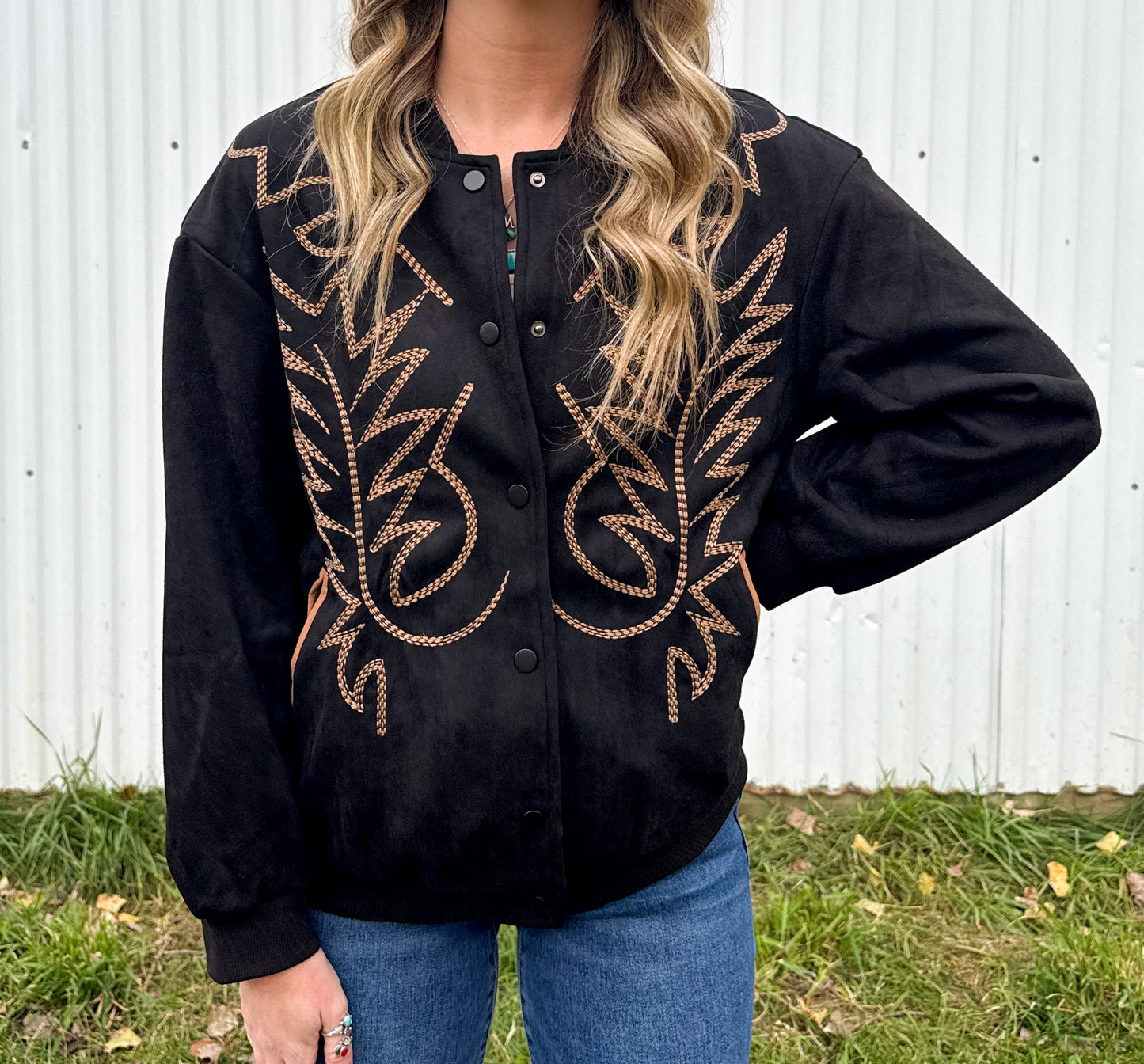 Boot Stitch Bomber Jacket